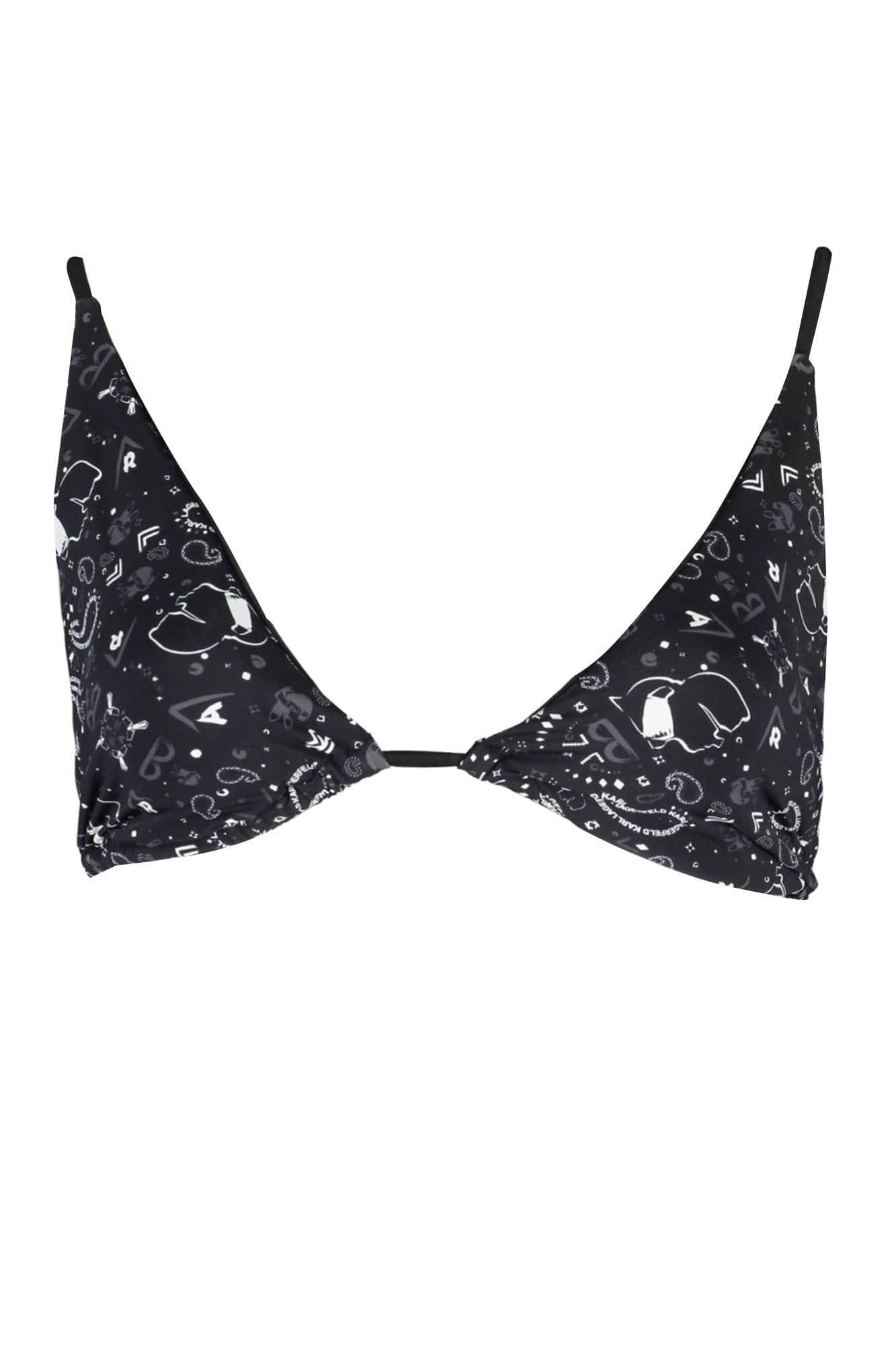 KARL LAGERFELD BIKINIOBERTEIL DAMEN SCHWARZ