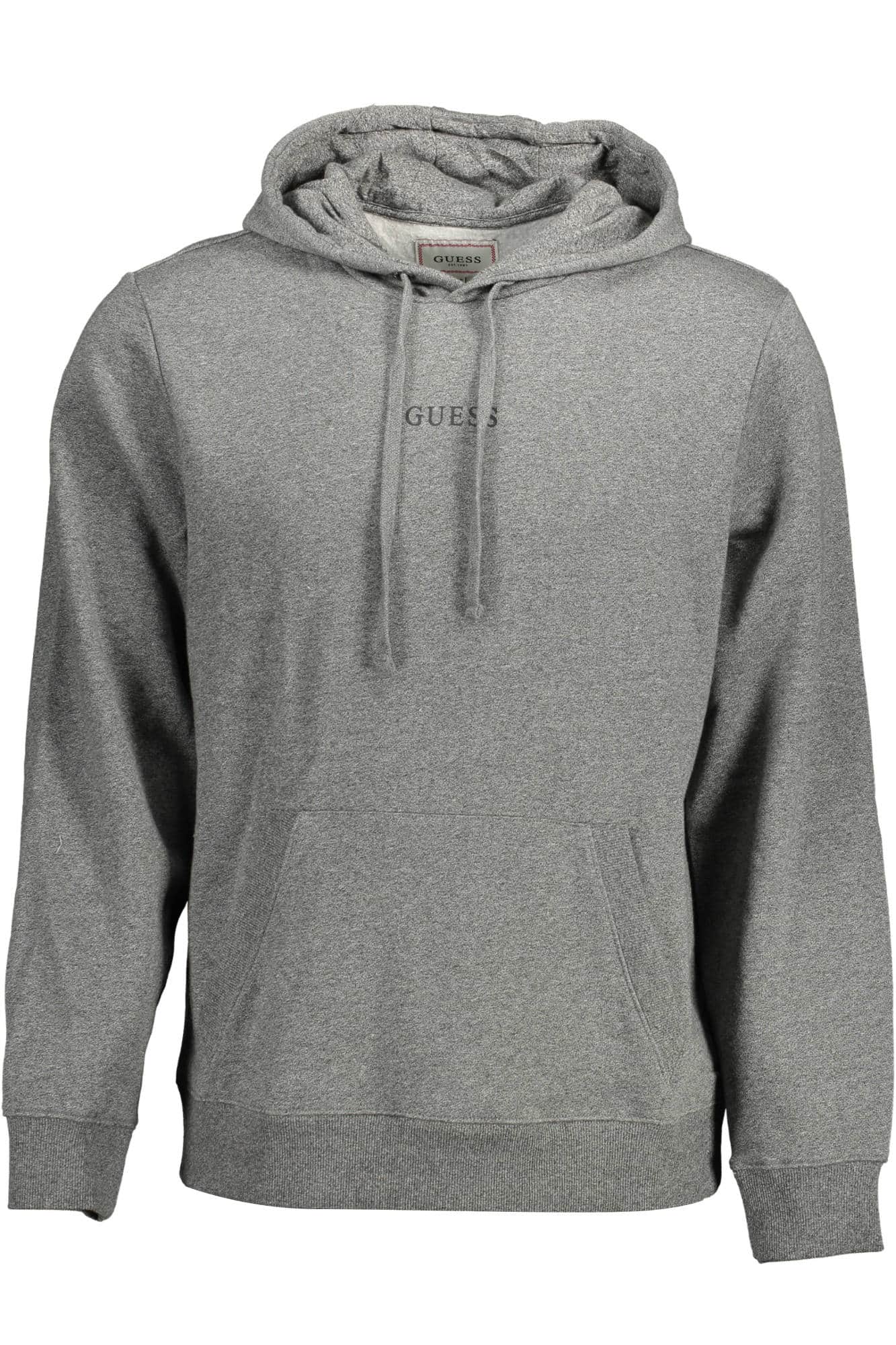 GUESS JEANS SWEATSHIRT OHNE REISSVERSCHLUSS HERREN GRAU