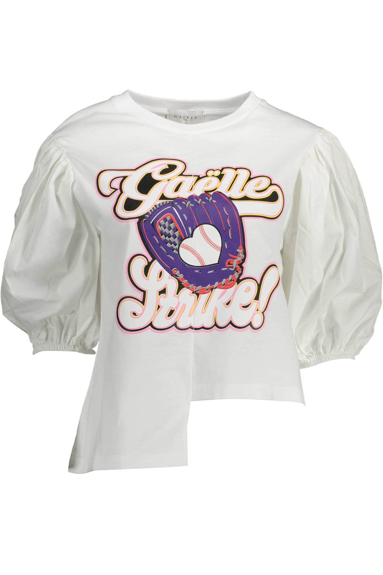 GAELLE PARIS T-SHIRT 3/4 SLEEVES DAMEN WEISS