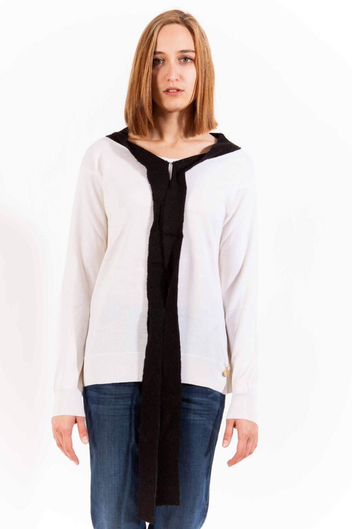 LOVE MOSCHINO WEISS DAMEN PULLOVER