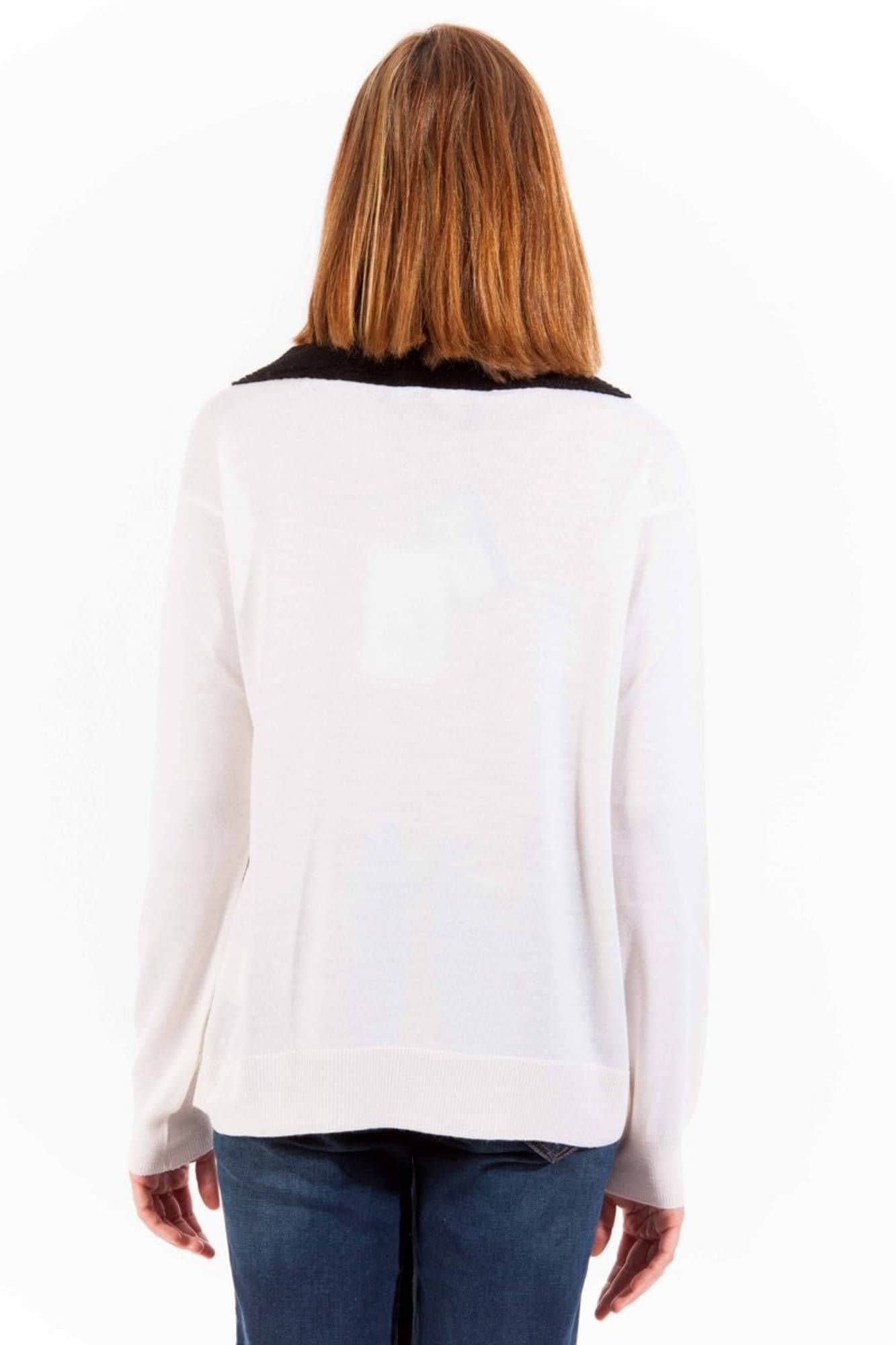 LOVE MOSCHINO WEISS DAMEN PULLOVER