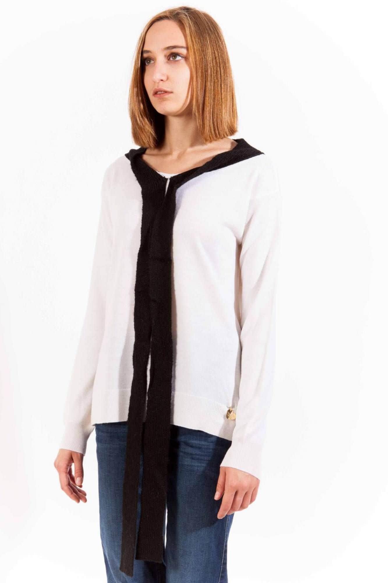 LOVE MOSCHINO WEISS DAMEN PULLOVER