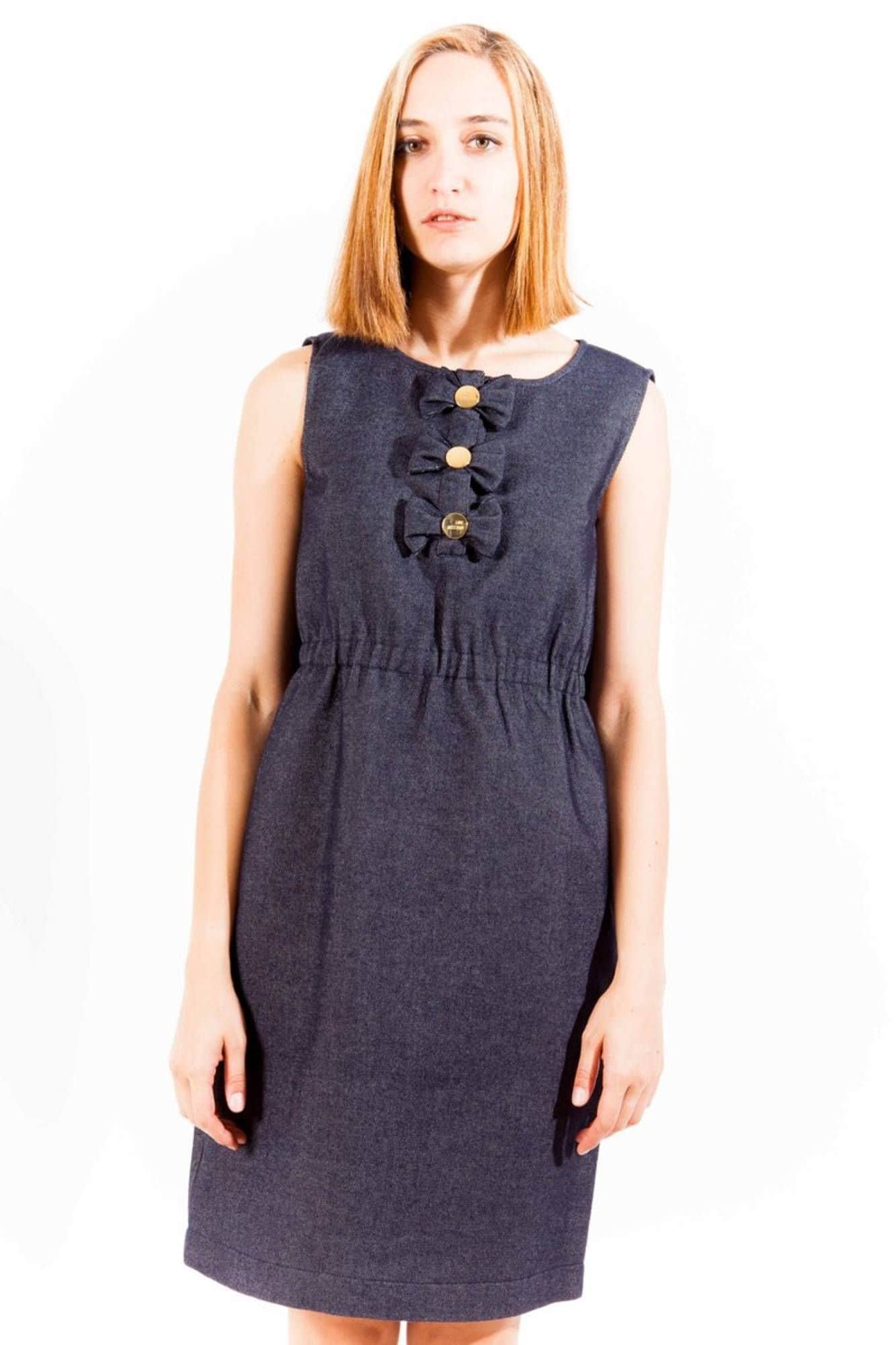 LOVE MOSCHINO KURZ KLEID DAMEN BLAU