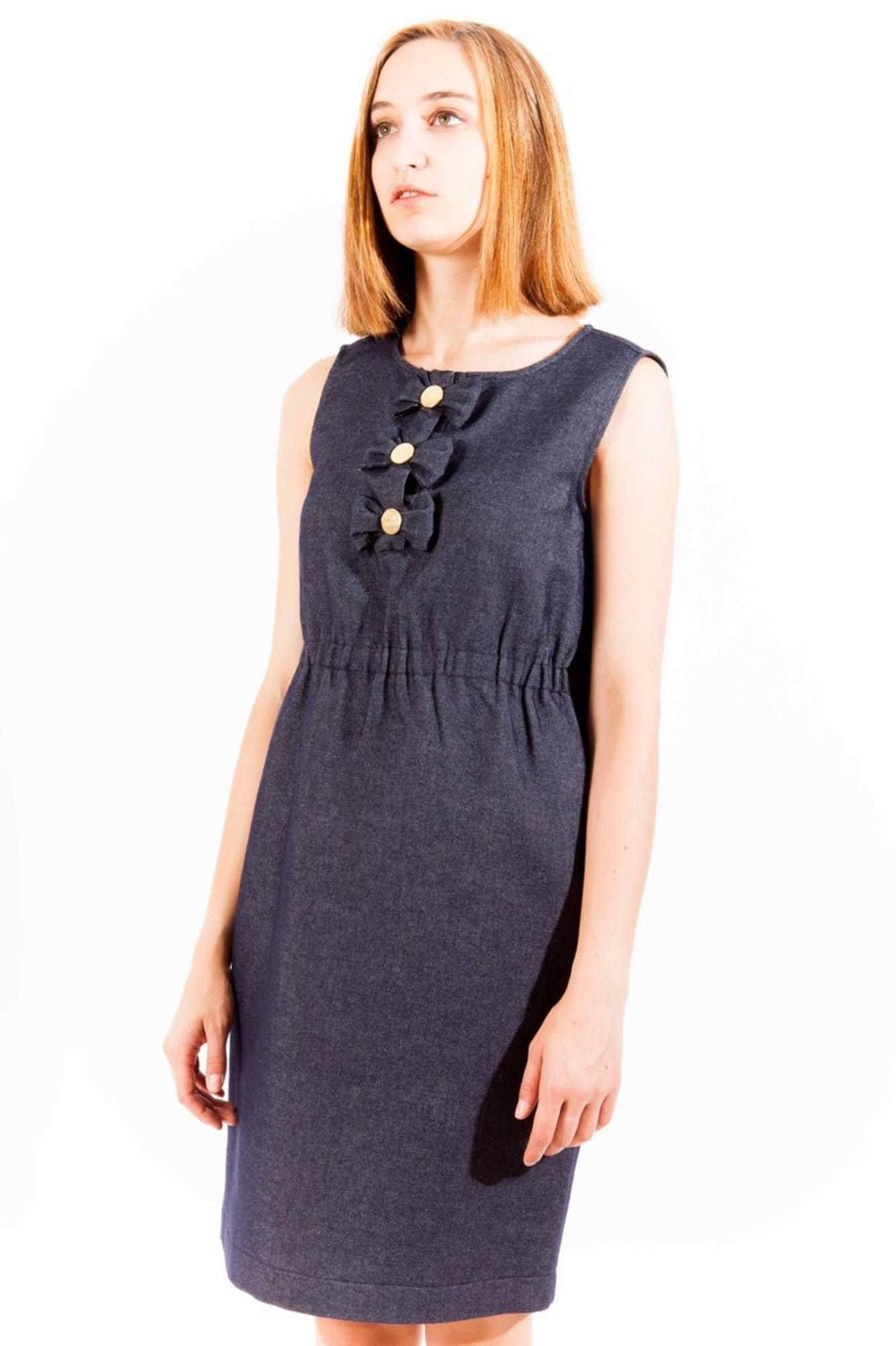 LOVE MOSCHINO KURZ KLEID DAMEN BLAU