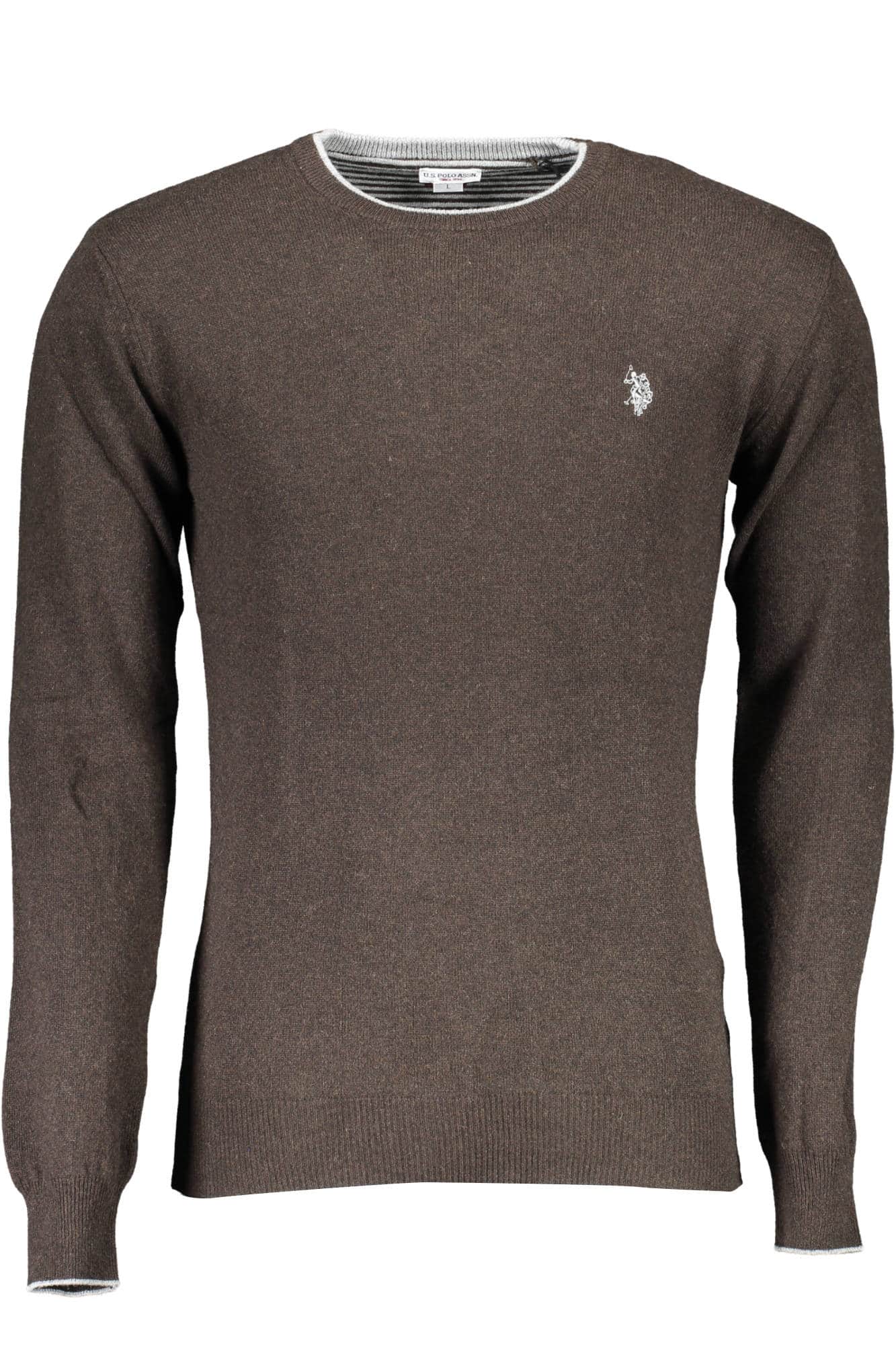US POLO ASSN. HERREN BEIGE PULLOVER