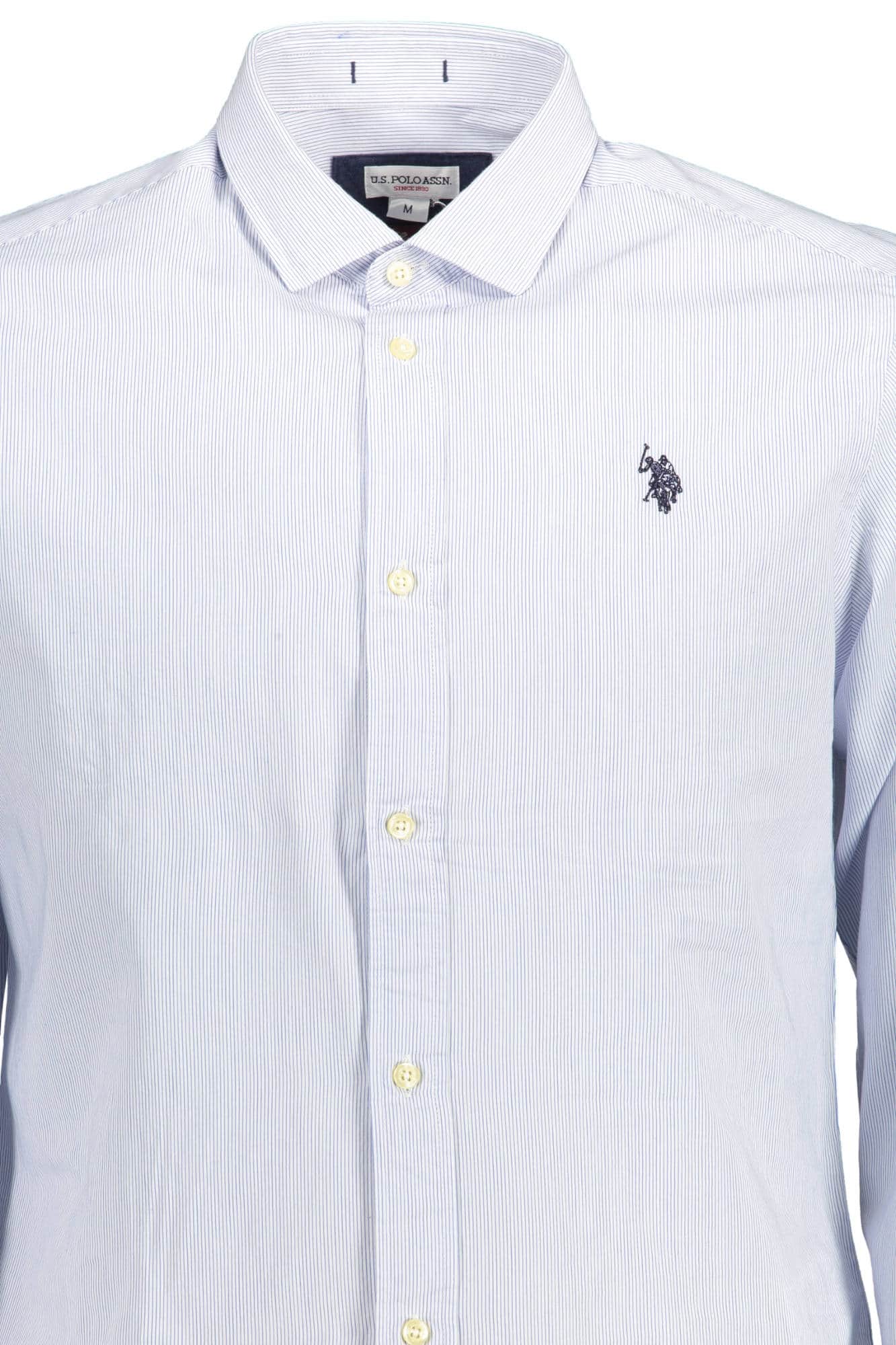 US POLO ASSN. HERREN LANGARM SHIRT, BLAU