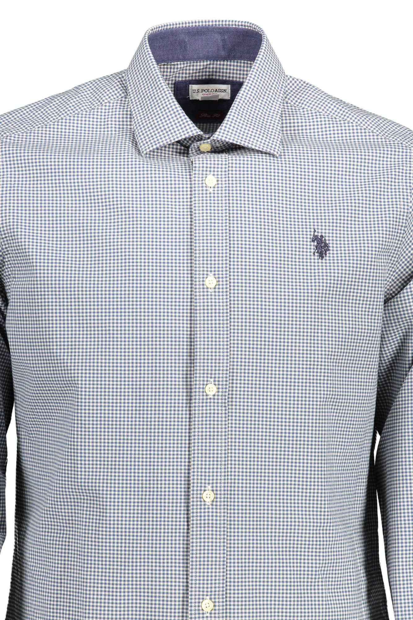 US POLO ASSN. HERREN LANGARM SHIRT, BLAU