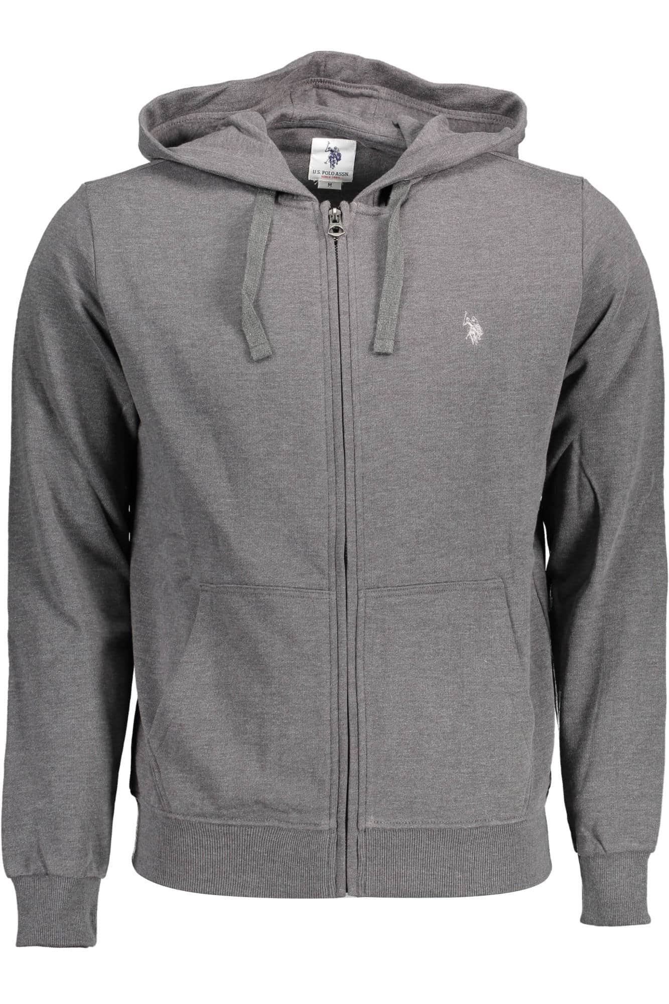US POLO ASSN. HERREN GRAU MIT REISSVERSCHLUSS SWEATSHIRT