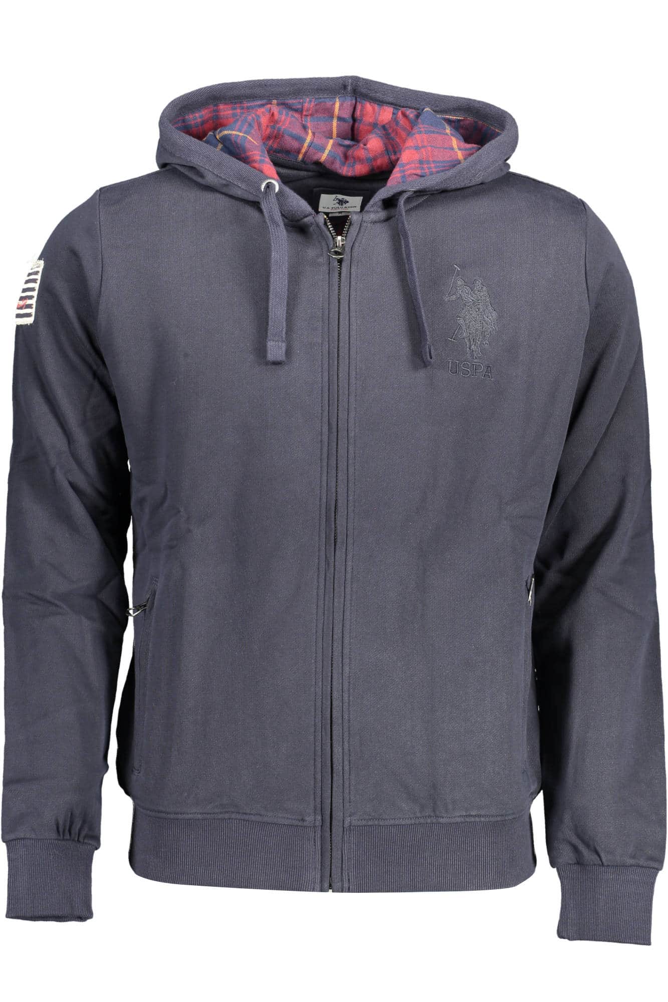 US POLO ASSN. HERREN BLAU MIT REISSVERSCHLUSS SWEATSHIRT