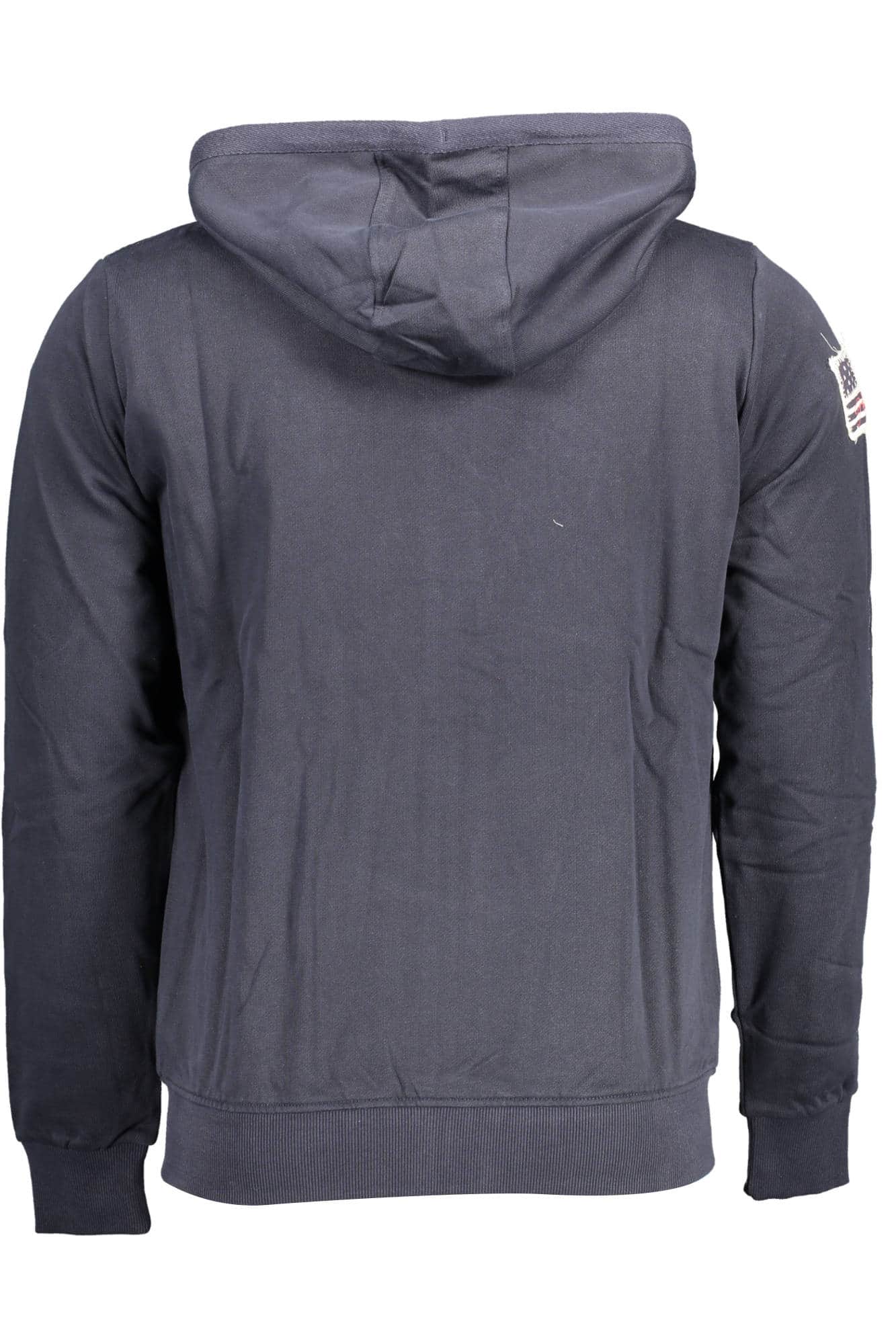 US POLO ASSN. HERREN SCHWARZ MIT REISSVERSCHLUSS SWEATSHIRT