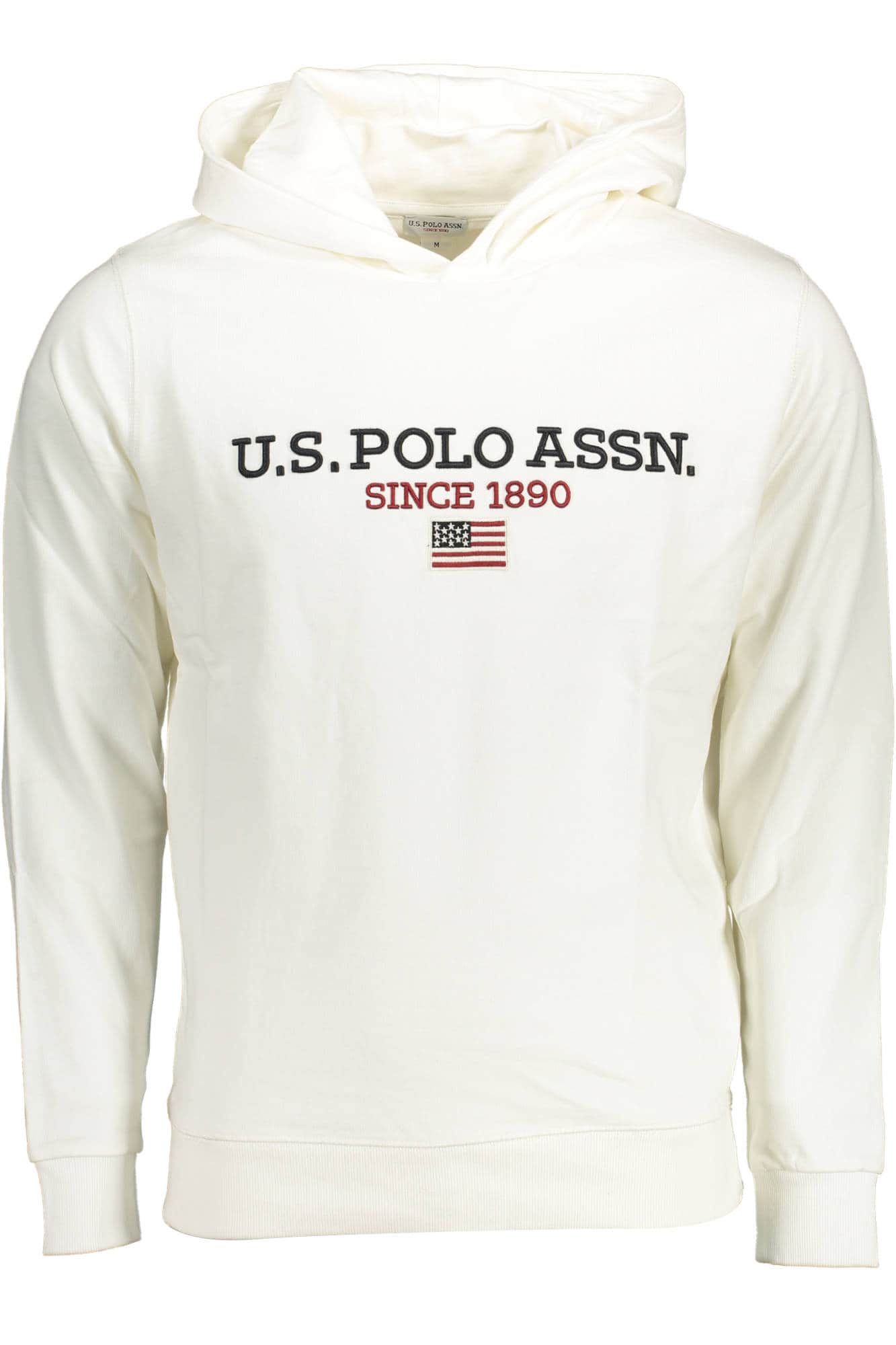 US POLO ASSN. HERREN WEISS MIT REISSVERSCHLUSS SWEATSHIRT
