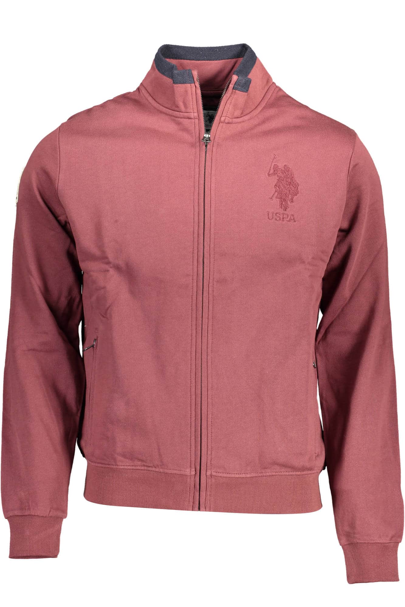 US POLO ASSN. HERREN LILA MIT REISSVERSCHLUSS SWEATSHIRT
