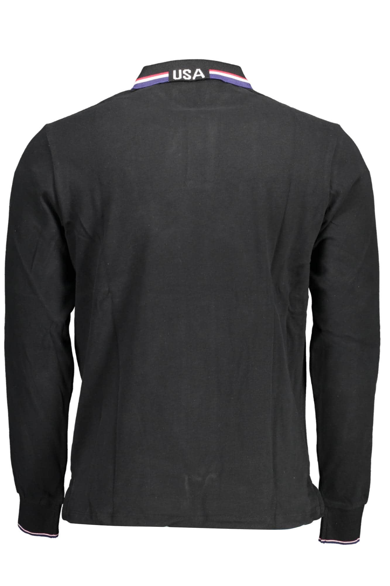 US POLO ASSN. HERREN LANGARM POLOSHIRT, BLAU