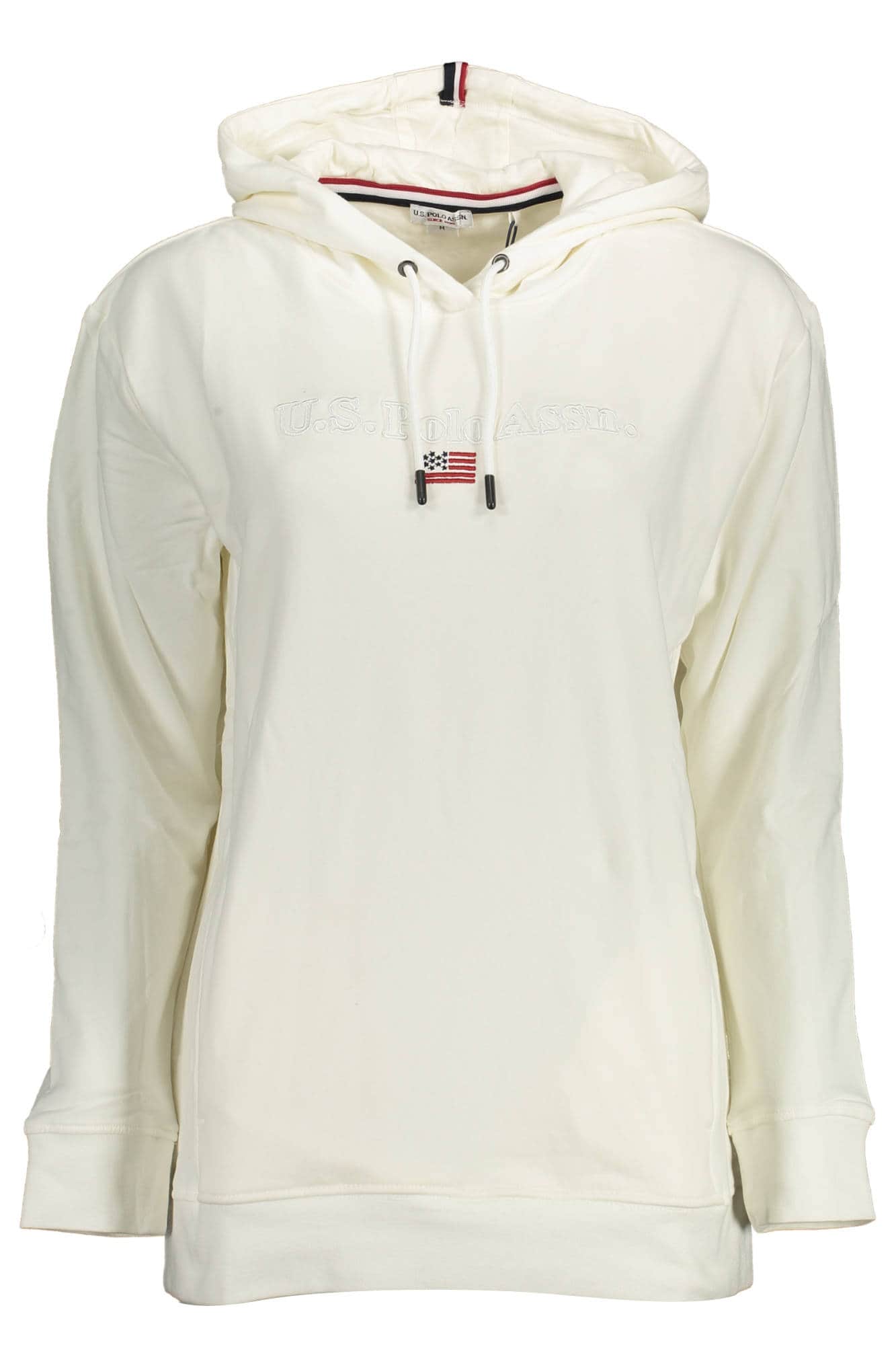 US POLO ASSN. DAMEN WEISS MIT REISSVERSCHLUSS SWEATSHIRT