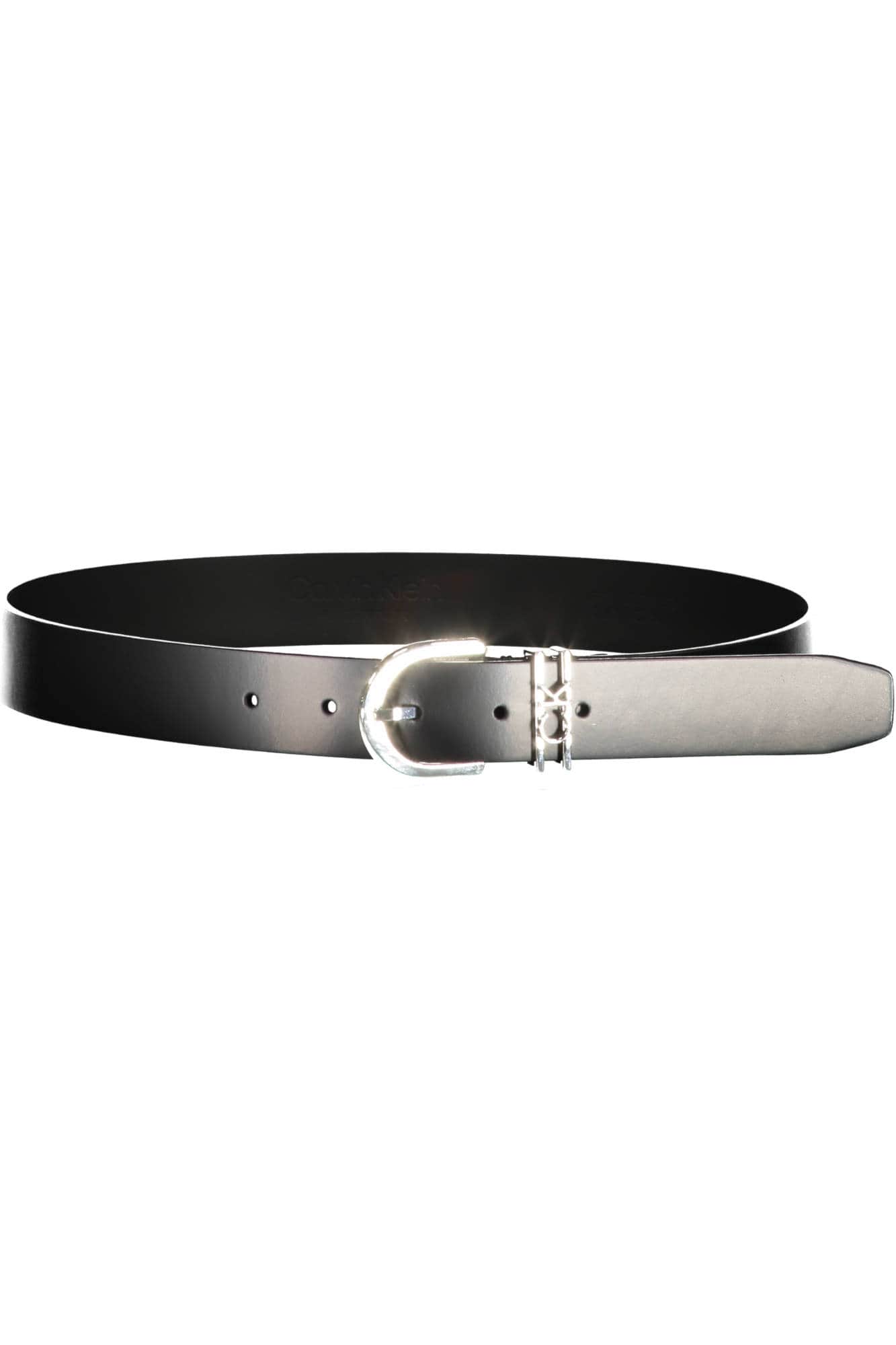 CALVIN KLEIN DAMEN LEDER GÜRTEL SCHWARZ