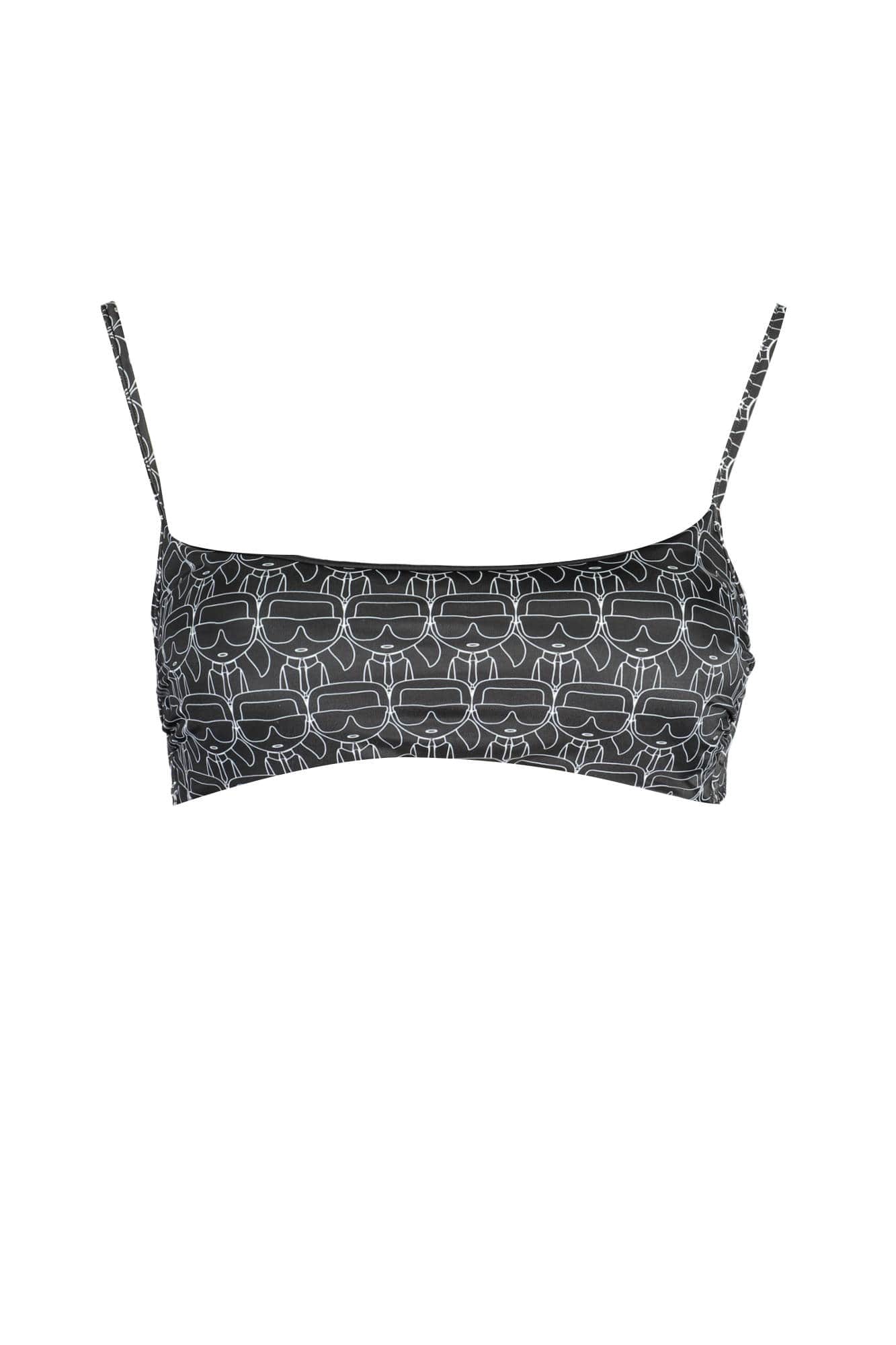 KARL LAGERFELD BADEMODE TOP DAMEN BADEMODE SCHWARZ