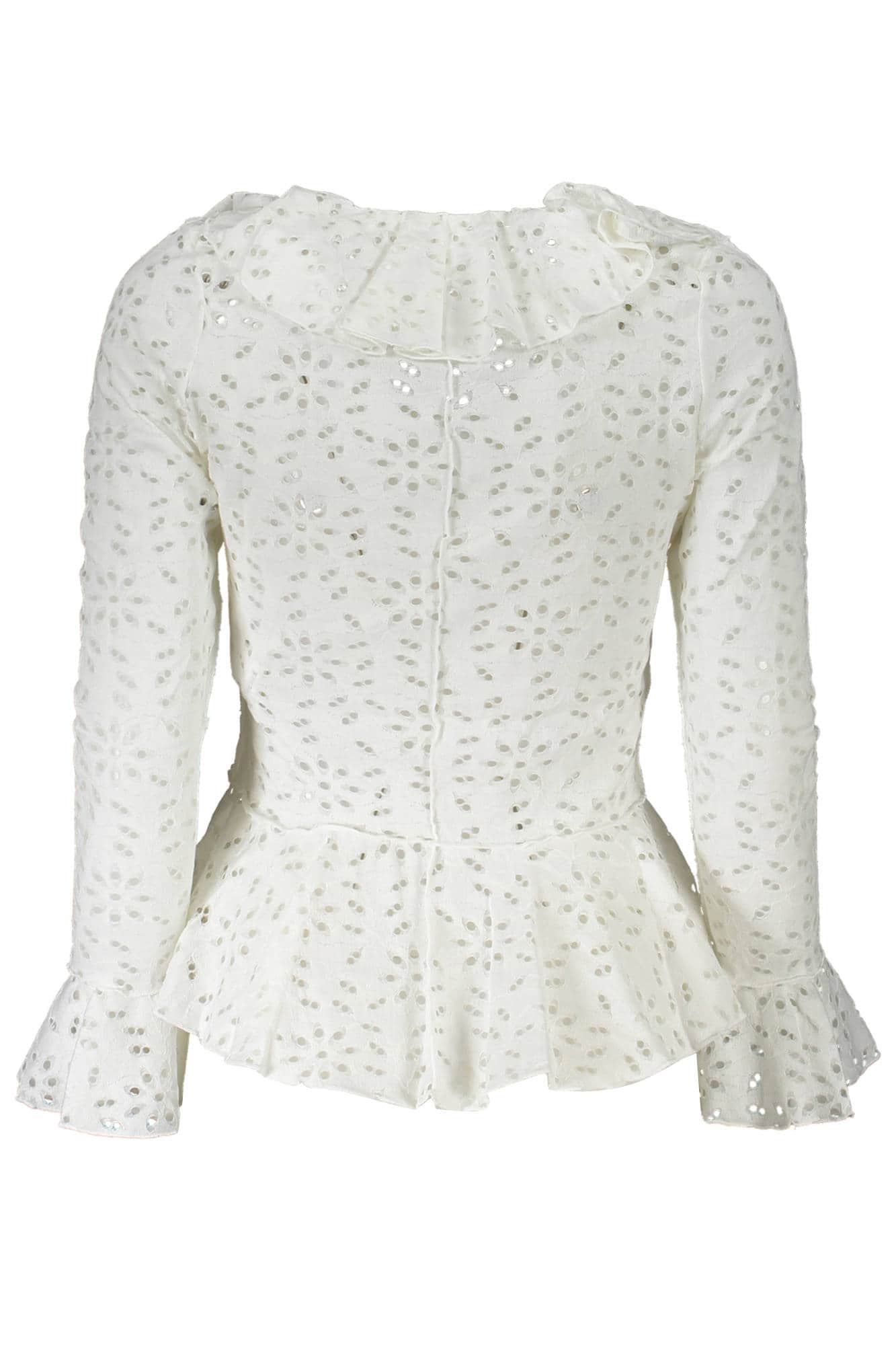 DESIGUAL SHIRT LANGARM DAMEN WEISS