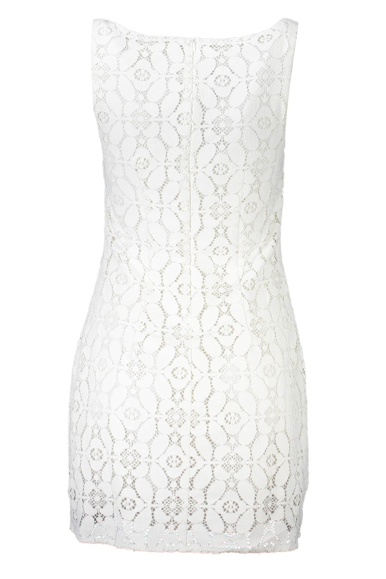 DESIGUAL DAMEN KURZ KLEID WEISS