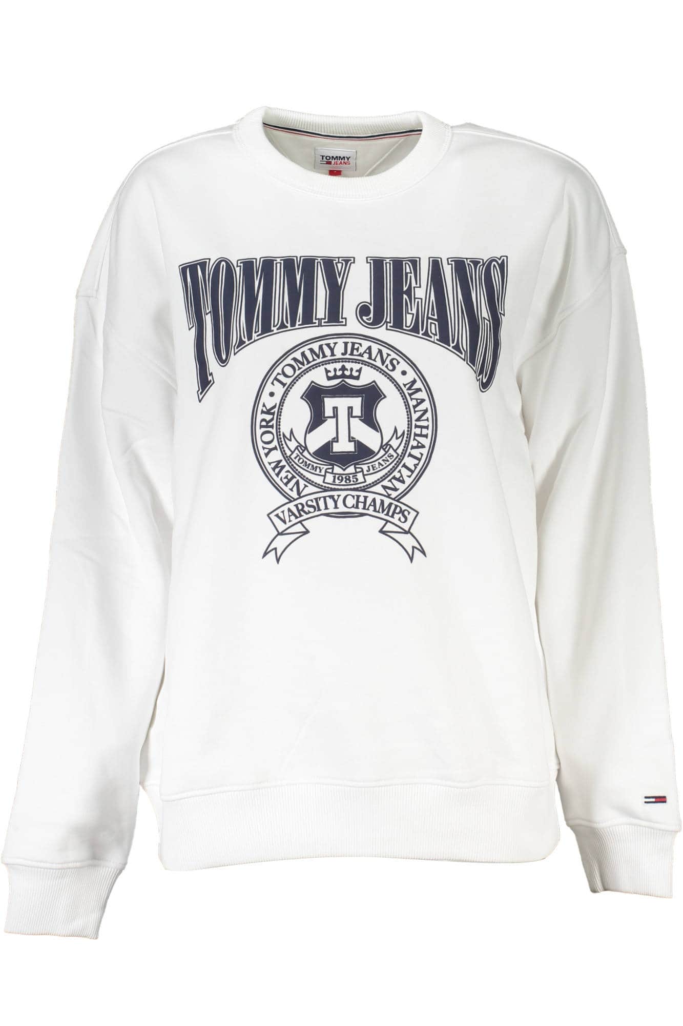 TOMMY HILFIGER DAMEN WEISS SWEATSHIRT OHNE REISSVERSCHLUSS