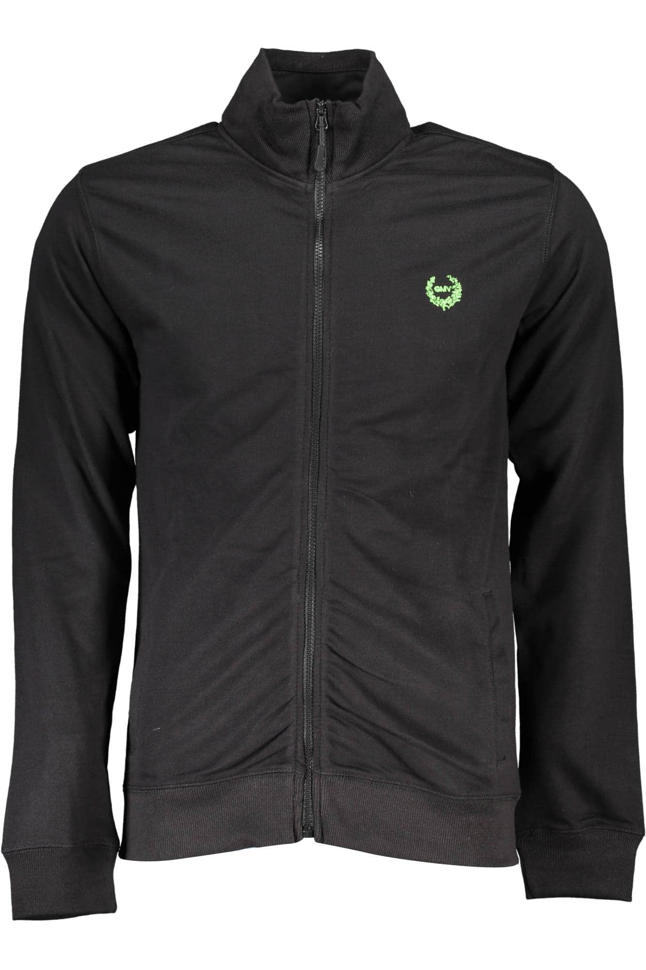 GIAN MARCO VENTURI HERREN SCHWARZ MIT REISSVERSCHLUSS SWEATSHIRT