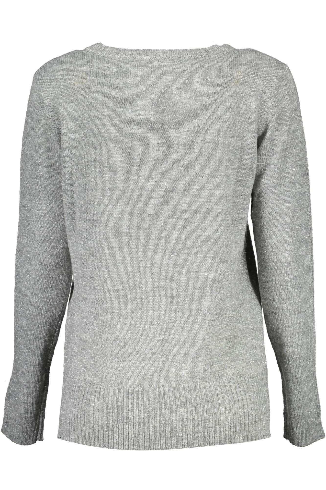 US POLO ASSN. DAMEN SILBER PULLOVER