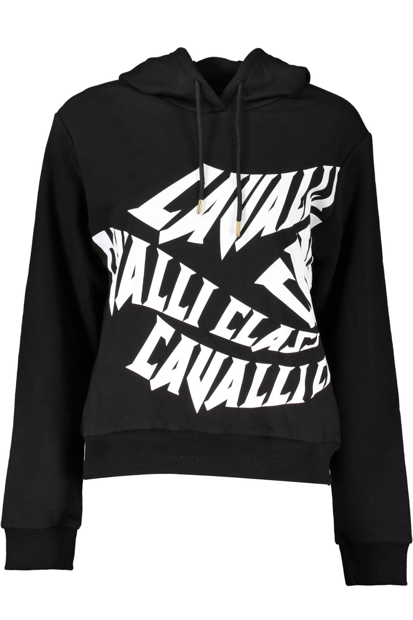 CAVALLI CLASS SCHWARZ SWEATSHIRT OHNE REISSVERSCHLUSS