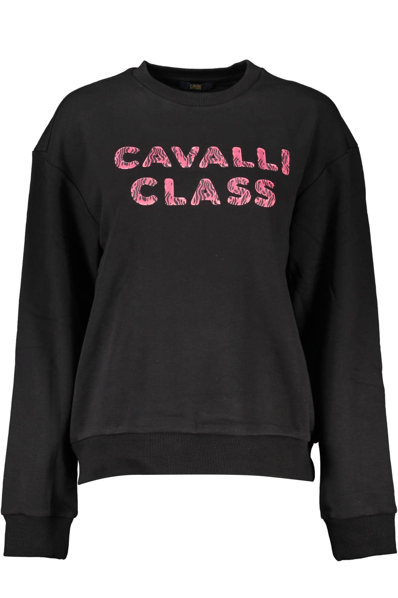 CAVALLI CLASS SCHWARZ SWEATSHIRT OHNE REISSVERSCHLUSS