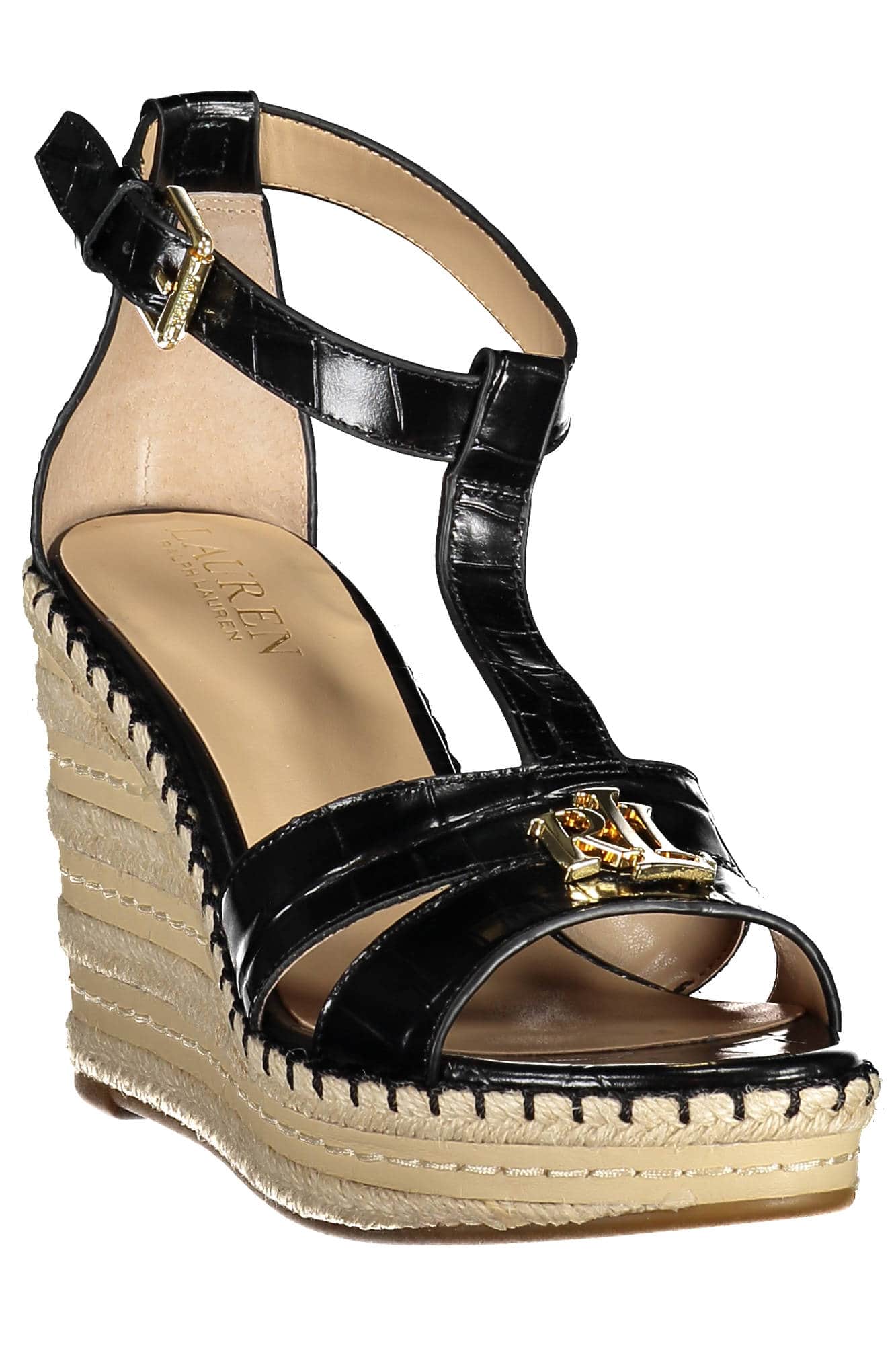 RALPH LAUREN SCHUH SANDALE DAMEN SCHWARZ