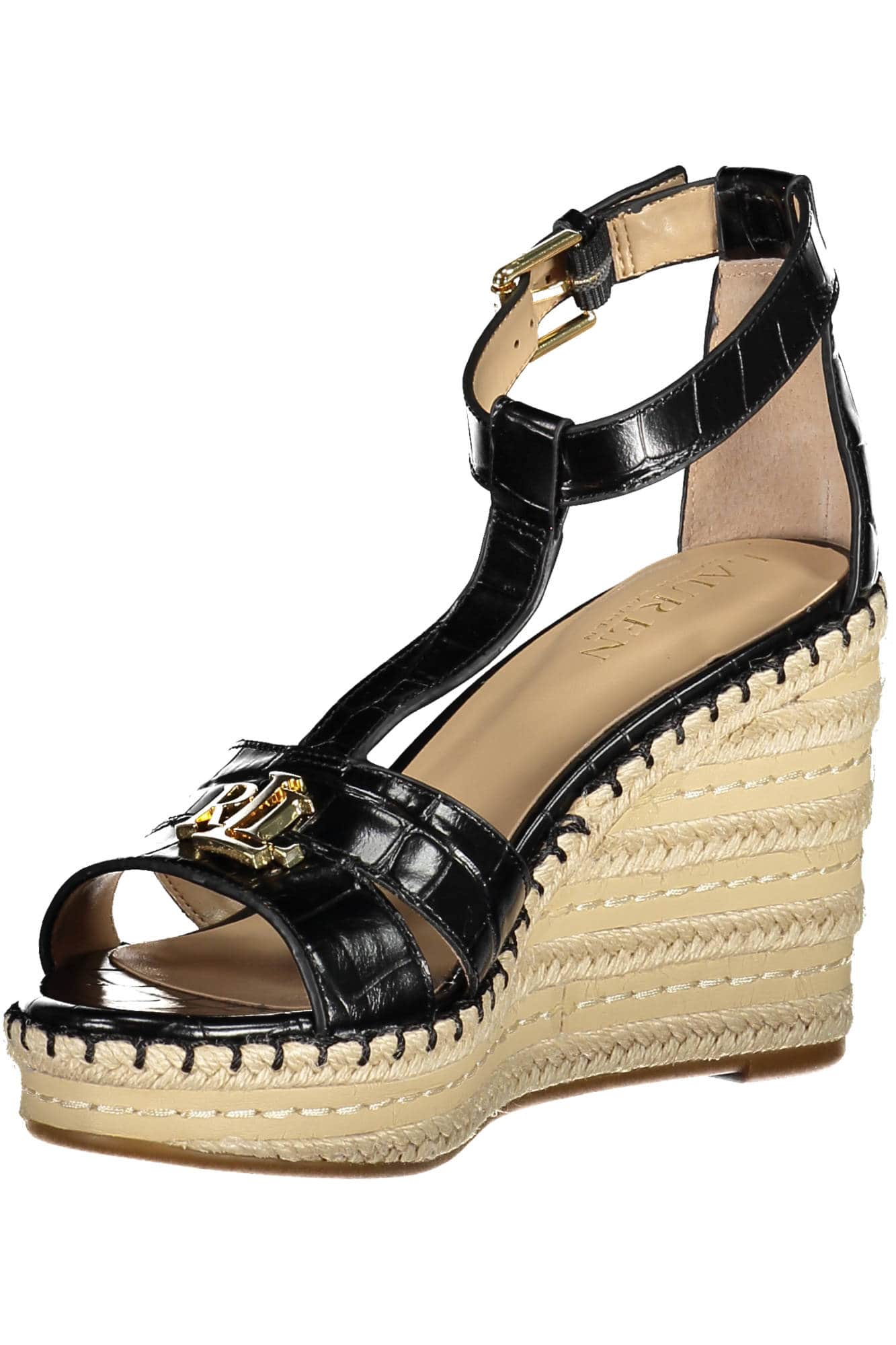RALPH LAUREN SCHUH SANDALE DAMEN SCHWARZ