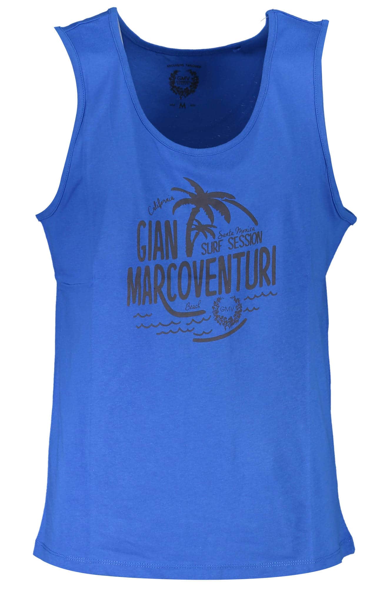 GIAN MARCO VENTURI HERREN BLAU TANKTOP