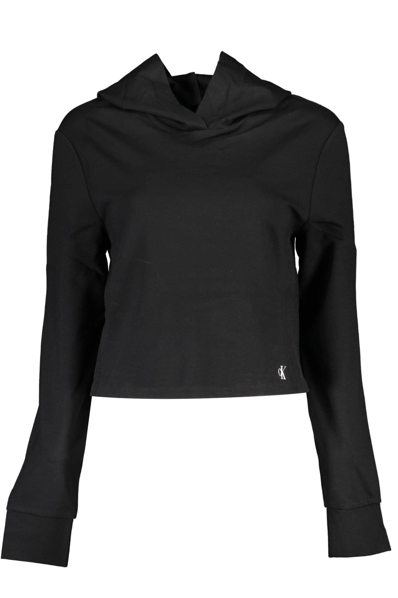 CALVIN KLEIN DAMEN SWEATSHIRT OHNE REISSVERSCHLUSS SCHWARZ