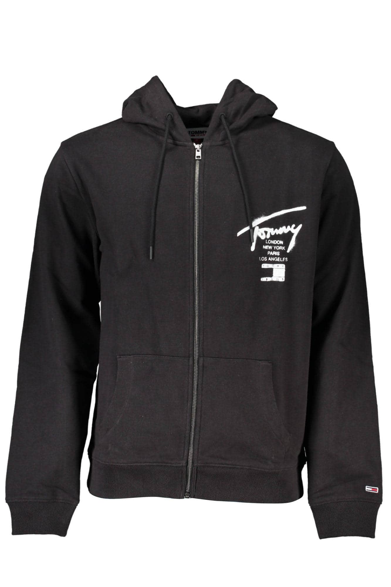 TOMMY HILFIGER HERREN SCHWARZ MIT REISSVERSCHLUSS SWEATSHIRT