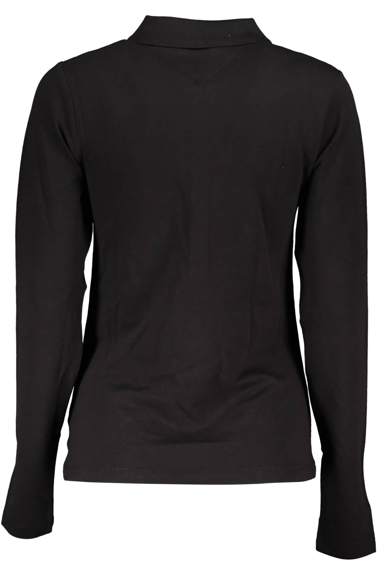 TOMMY HILFIGER DAMEN LANGARM POLOSHIRT SCHWARZ