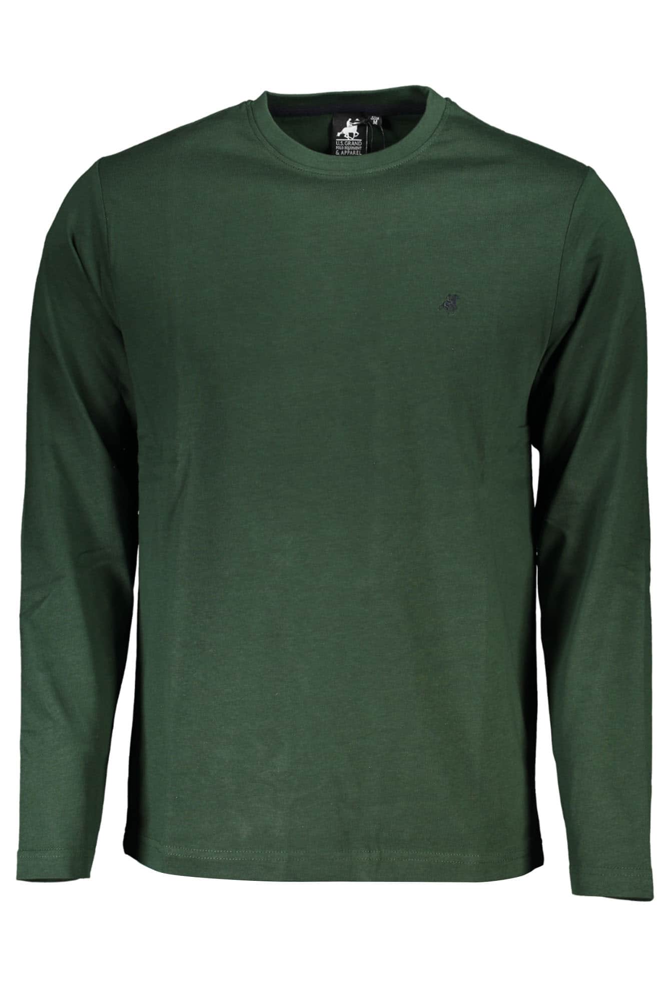 US GRAND HERREN LANGARM GRÜN T-SHIRT