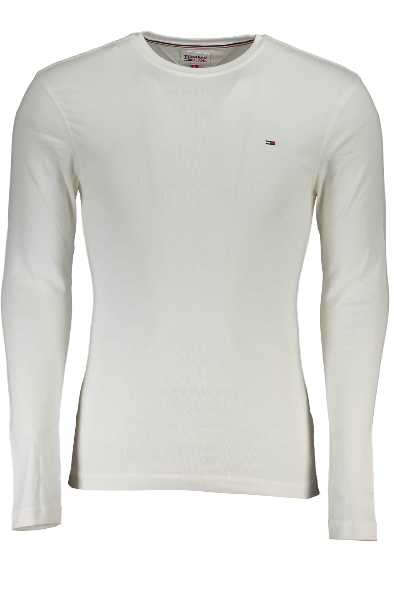 TOMMY HILFIGER HERREN LANGARM T-SHIRT WEISS