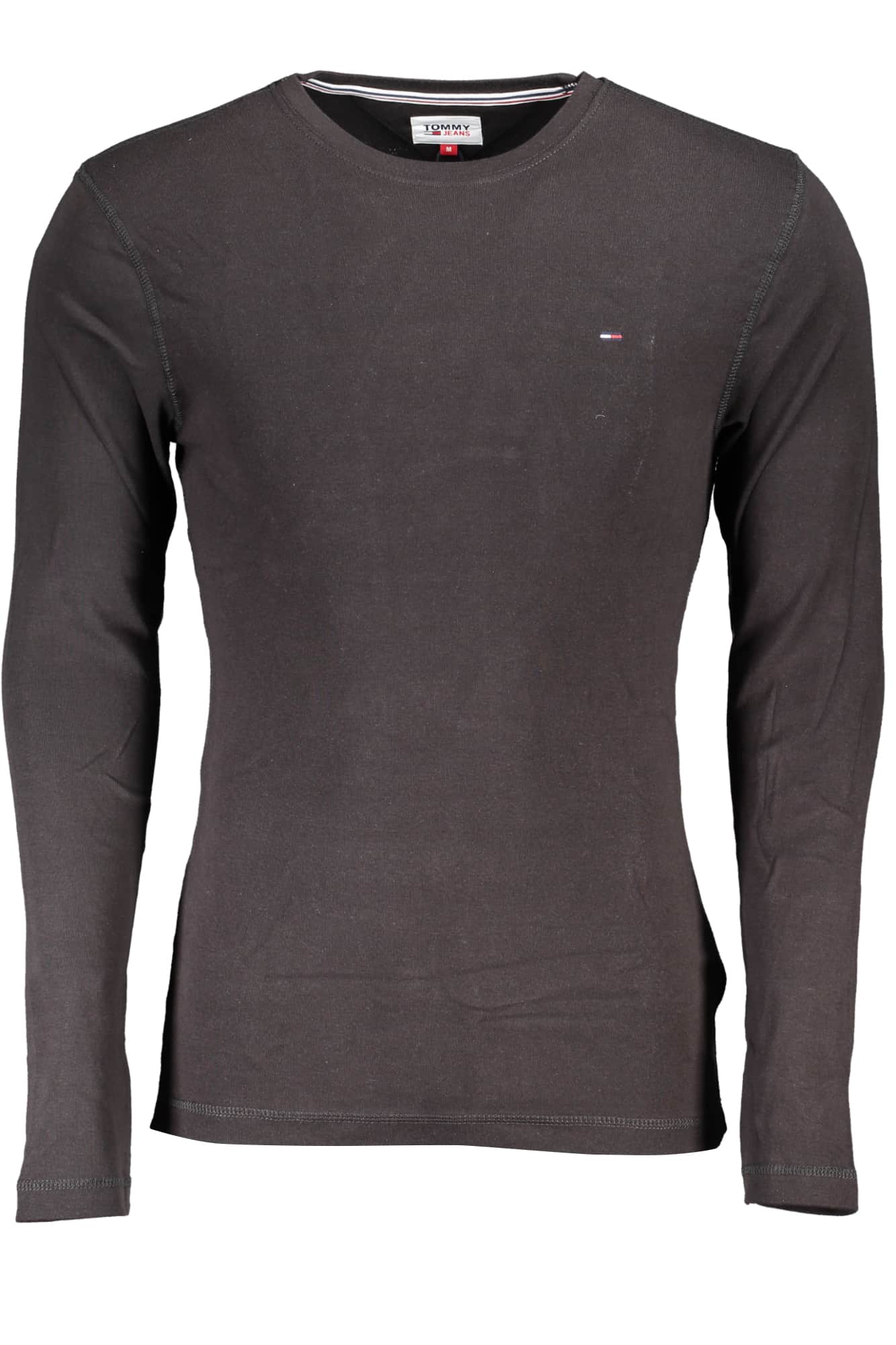TOMMY HILFIGER HERREN LANGARM T-SHIRT SCHWARZ
