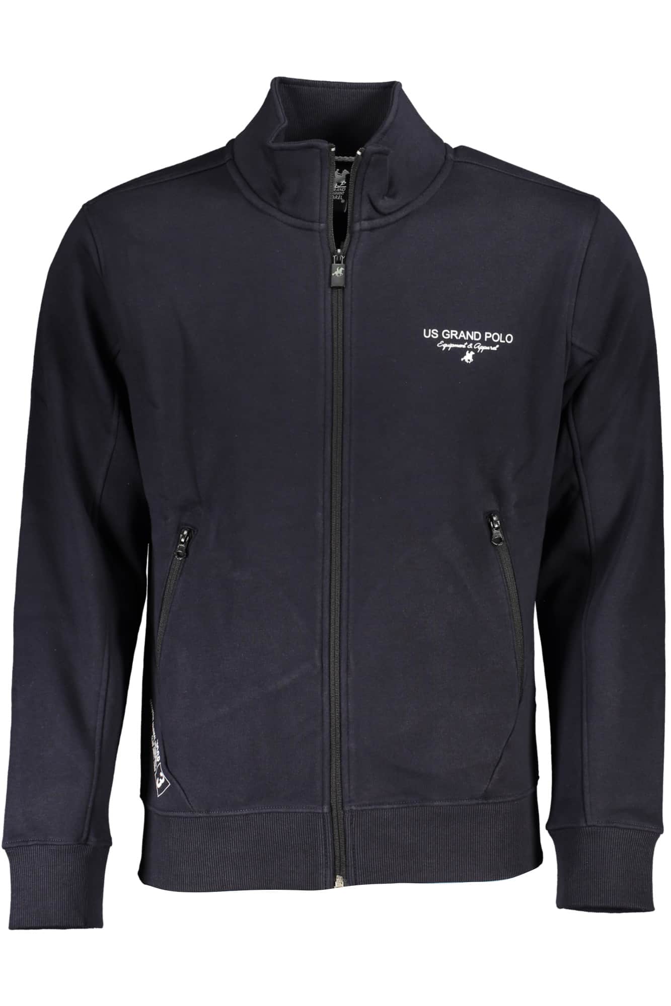 US GRAND HERREN SCHWARZ MIT REISSVERSCHLUSS SWEATSHIRT