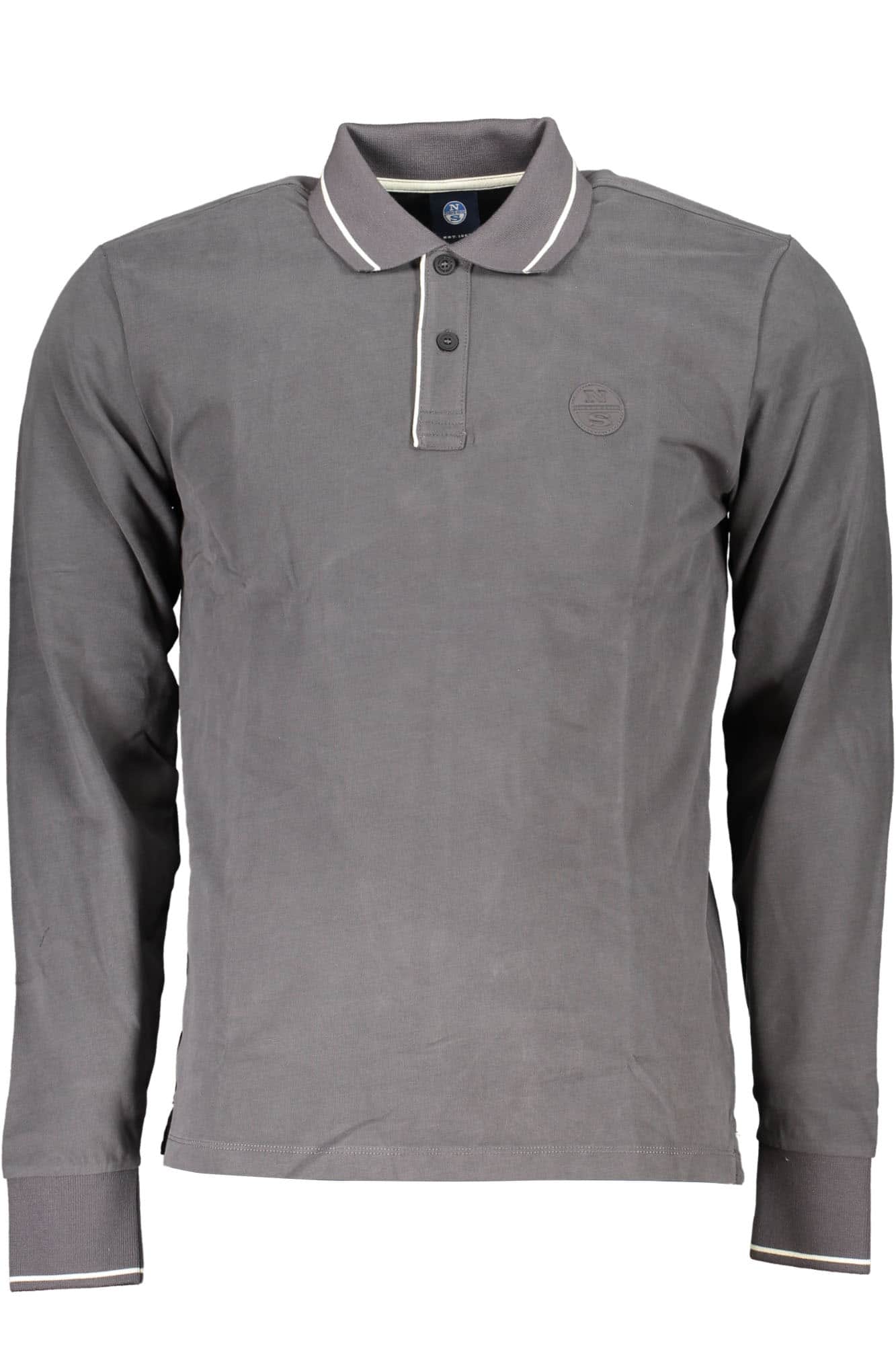 North Sails herren langarm poloshirt grau