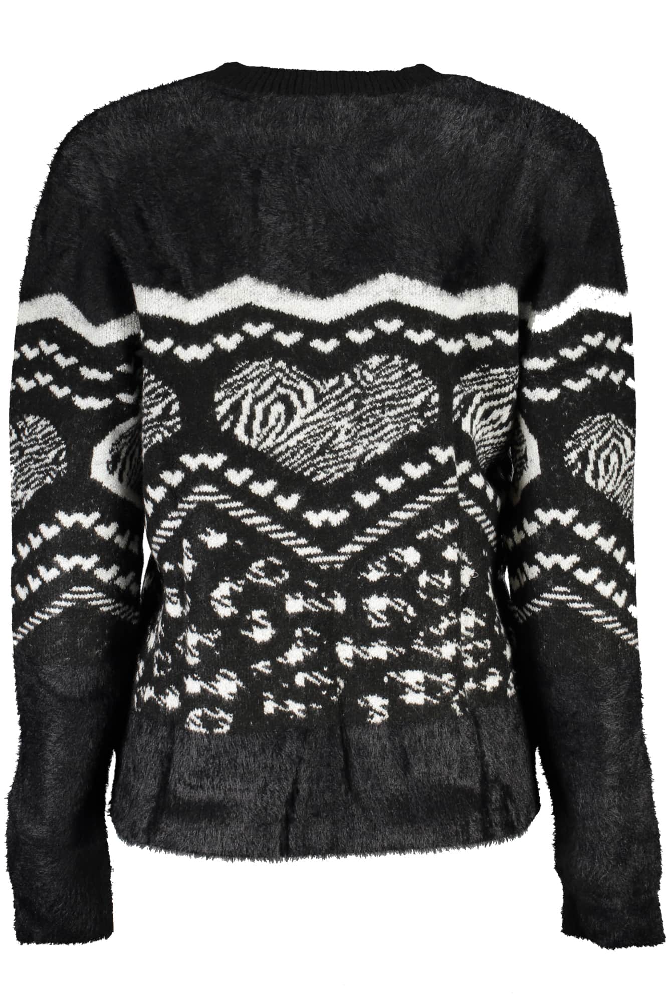 DESIGUAL SCHWARZ DAMEN PULLOVER