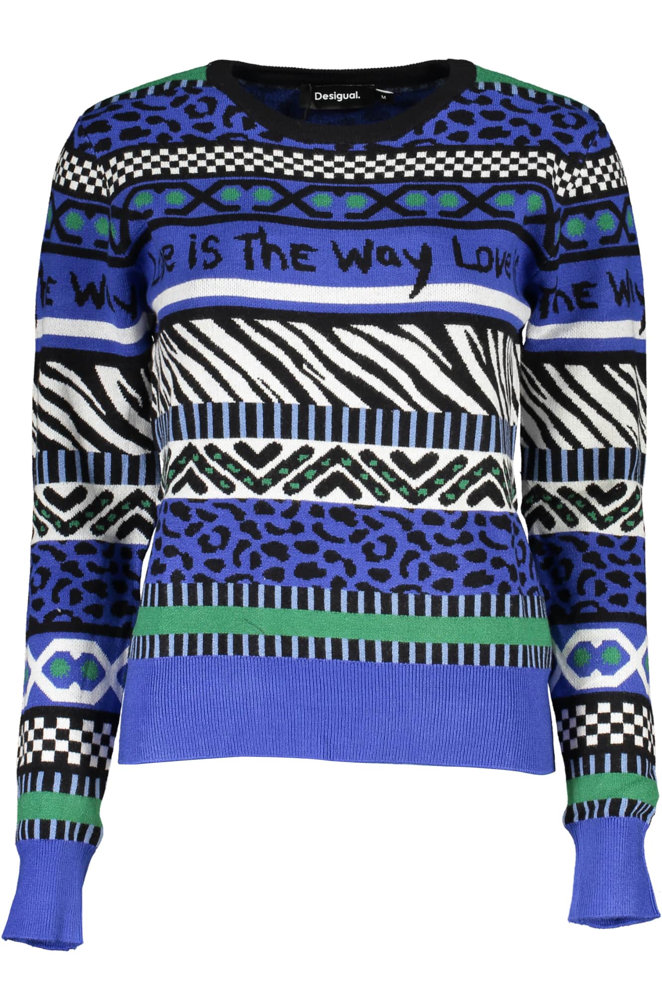 DESIGUAL DAMEN BLAU PULLOVER