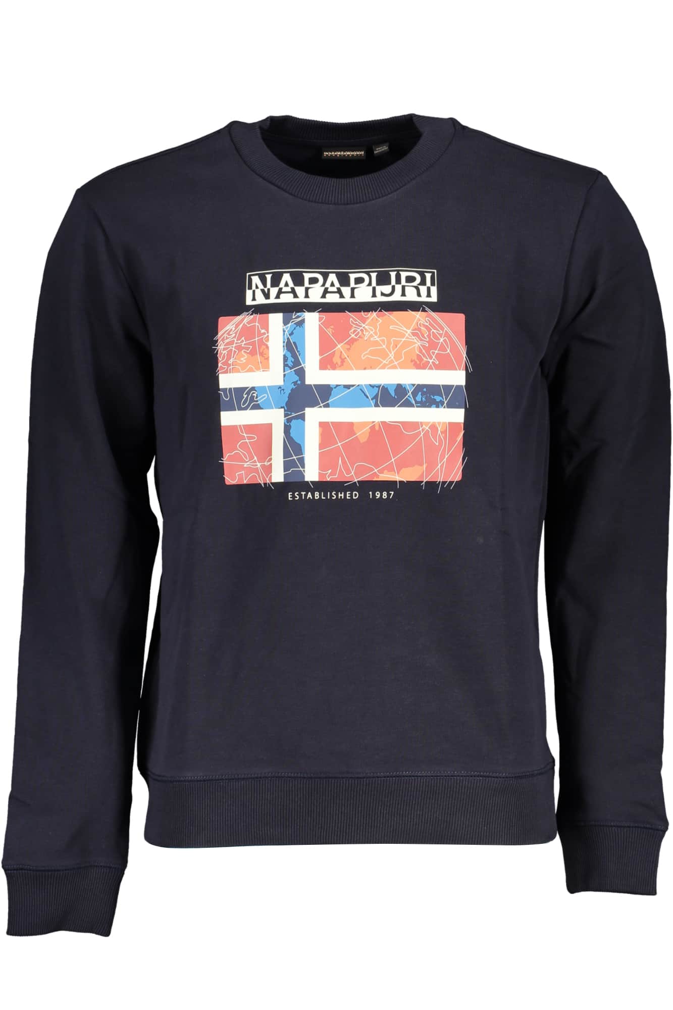 NAPAPIJRI HERREN SCHWARZ OHNE REISSVERSCHLUSS SWEATSHIRT