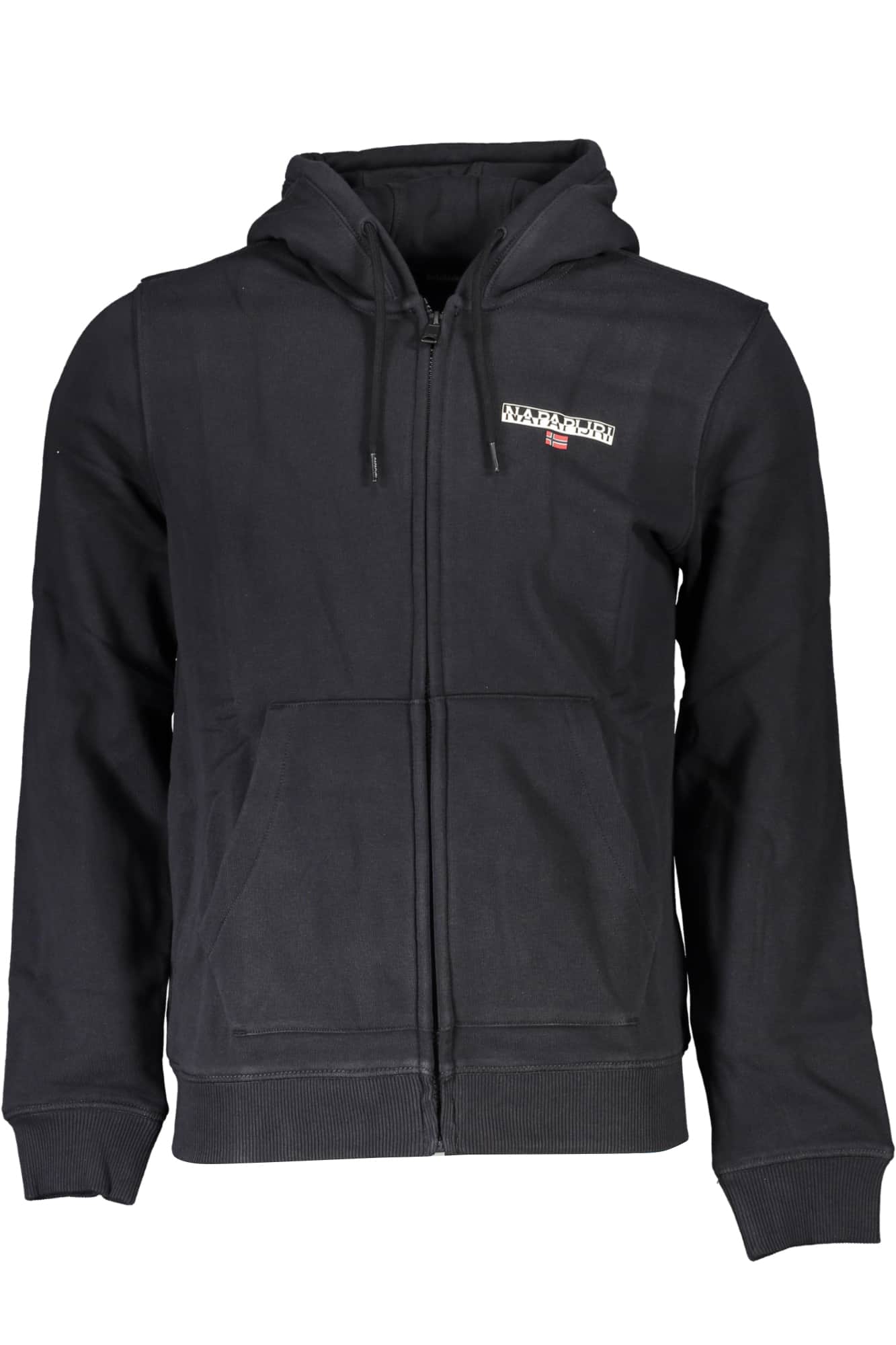 NAPAPIJRI HERREN SCHWARZ SWEATSHIRT MIT REISSVERSCHLUSS