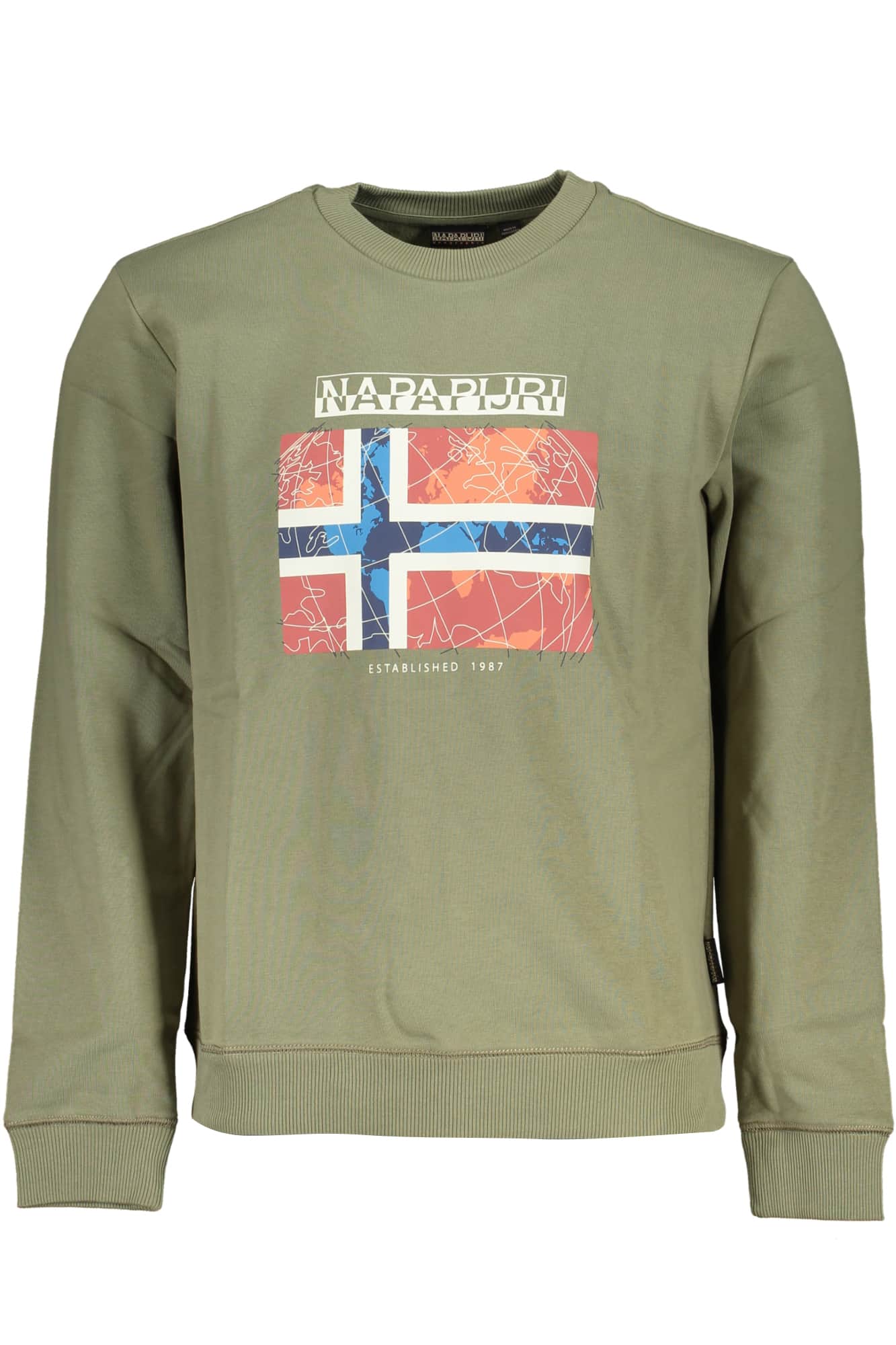 NAPAPIJRI HERREN SCHWARZ OHNE REISSVERSCHLUSS SWEATSHIRT