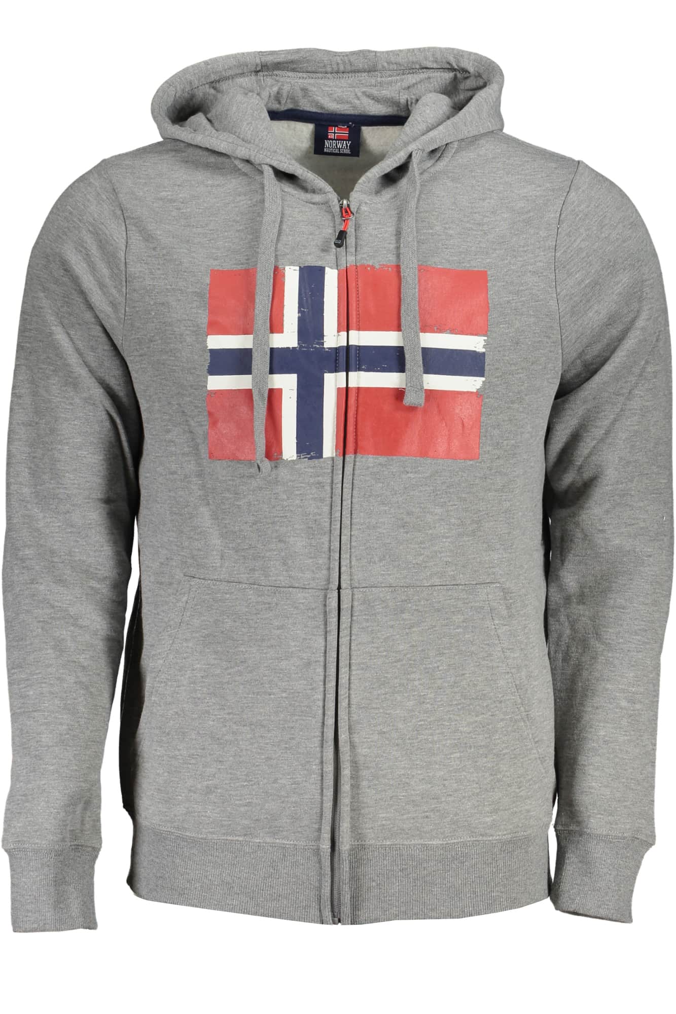NORWAY 1963 HERREN GRAU SWEATSHIRT MIT REISSVERSCHLUSS
