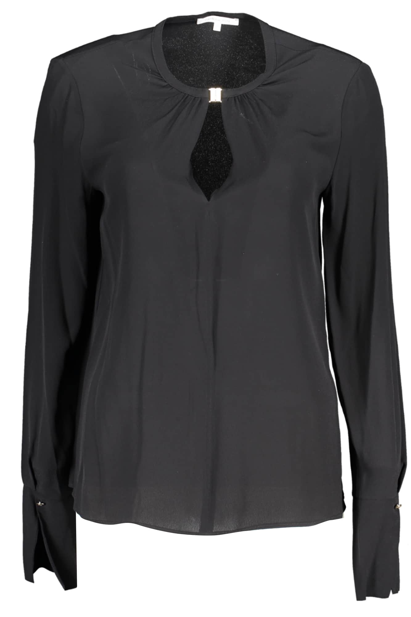 PATRIZIA PEPE DAMEN LANGARM SHIRT SCHWARZ