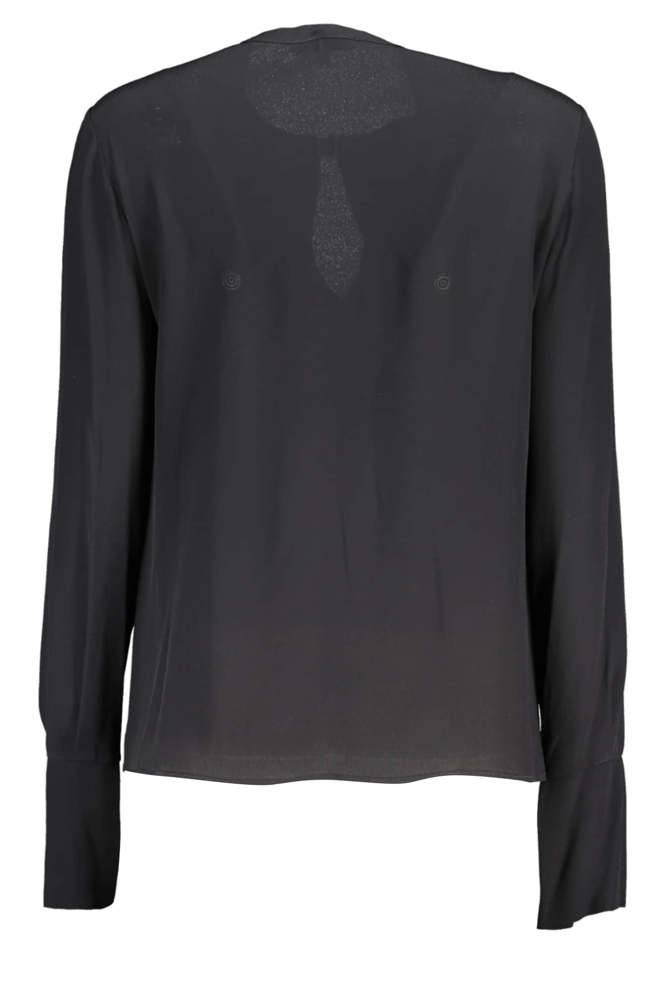 PATRIZIA PEPE DAMEN LANGARM SHIRT SCHWARZ