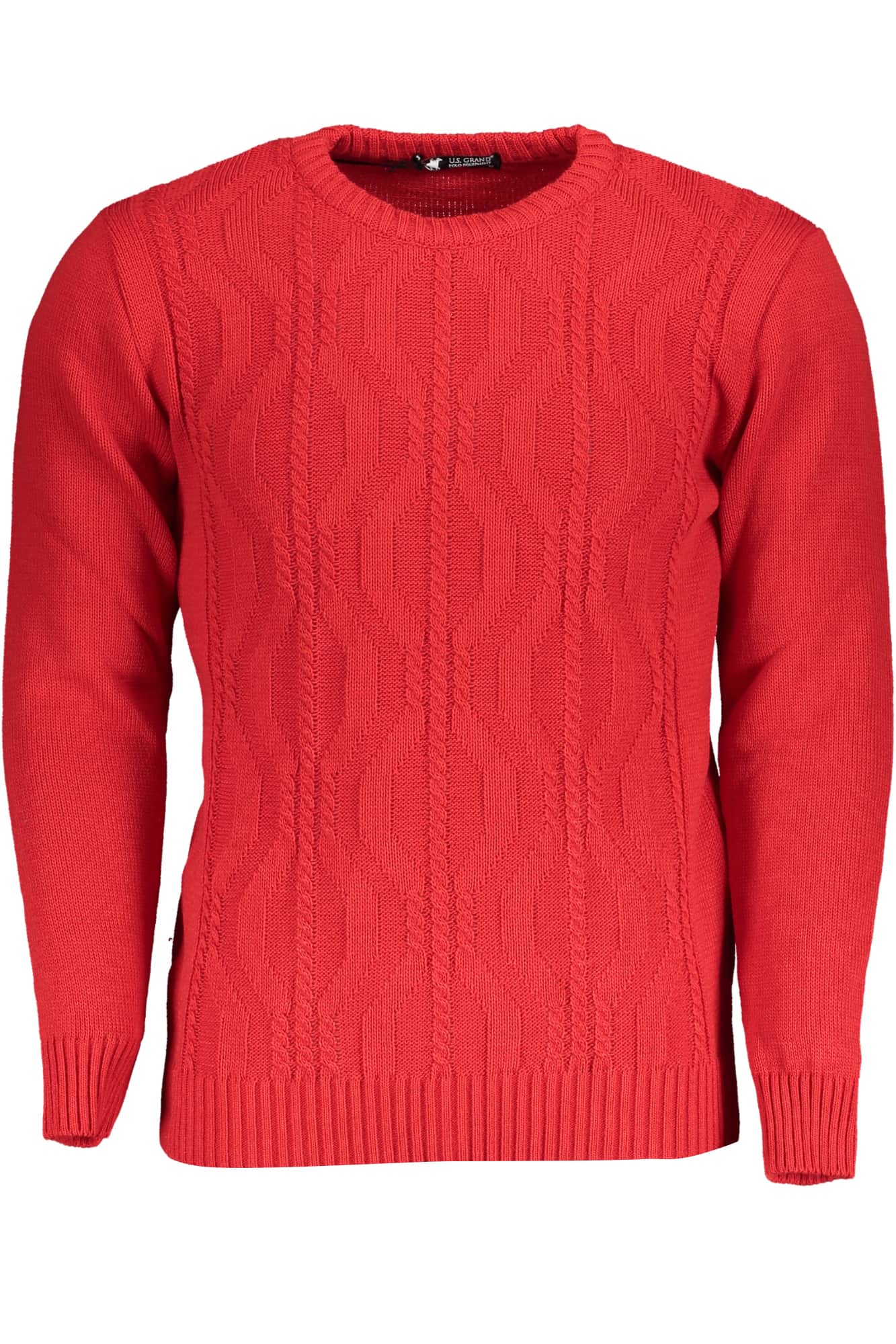 US GRAND HERREN ROT PULLOVER