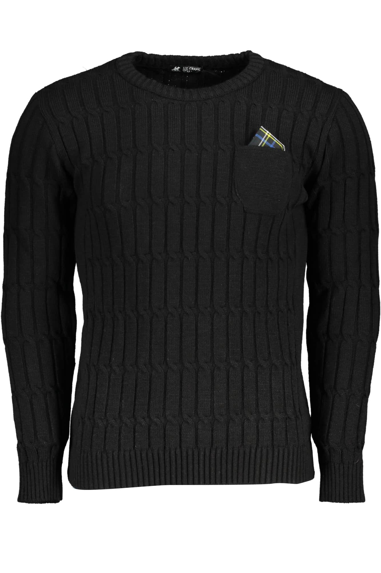 US GRAND HERREN SCHWARZ PULLOVER