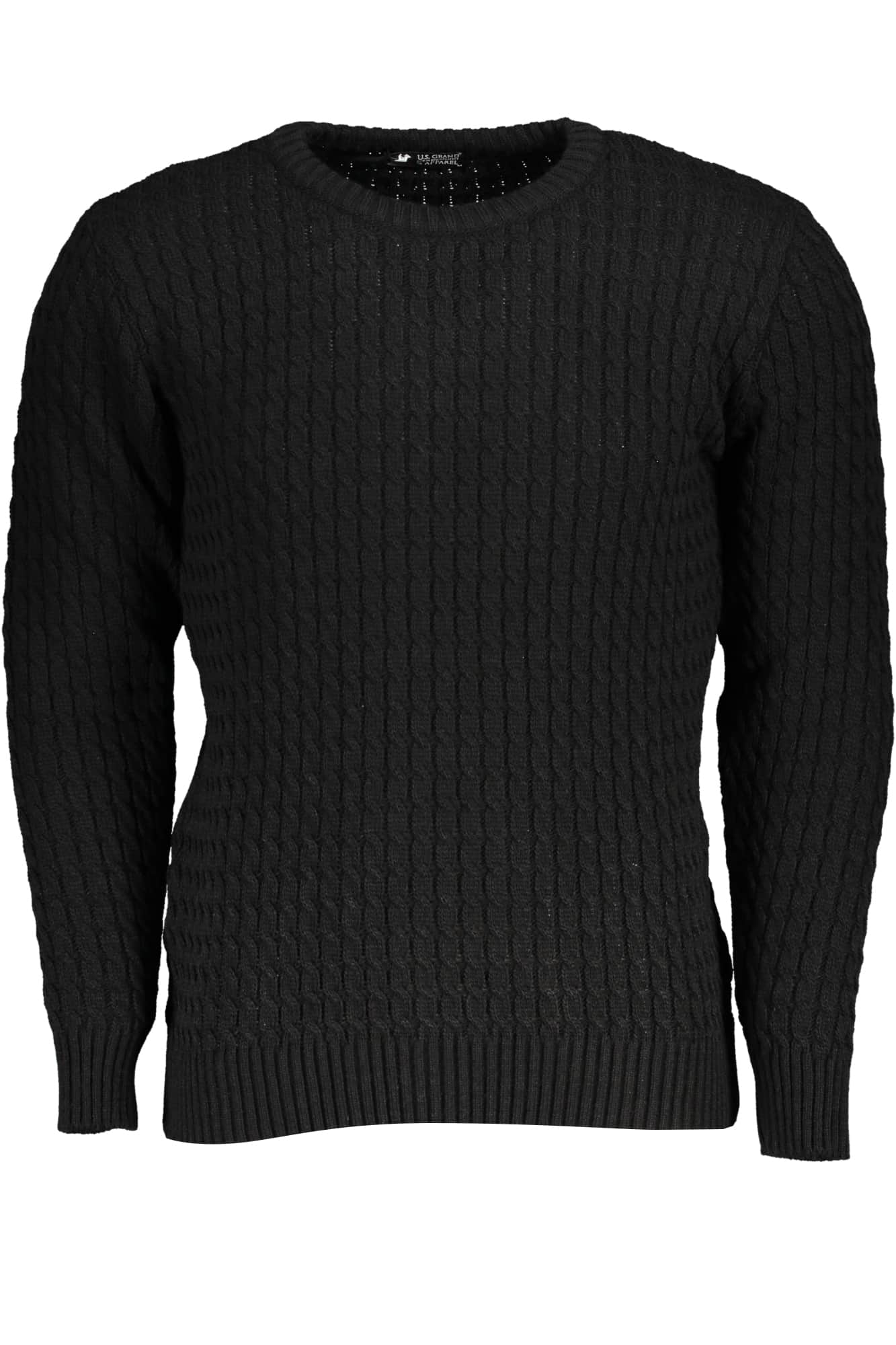 US GRAND HERREN SCHWARZ PULLOVER