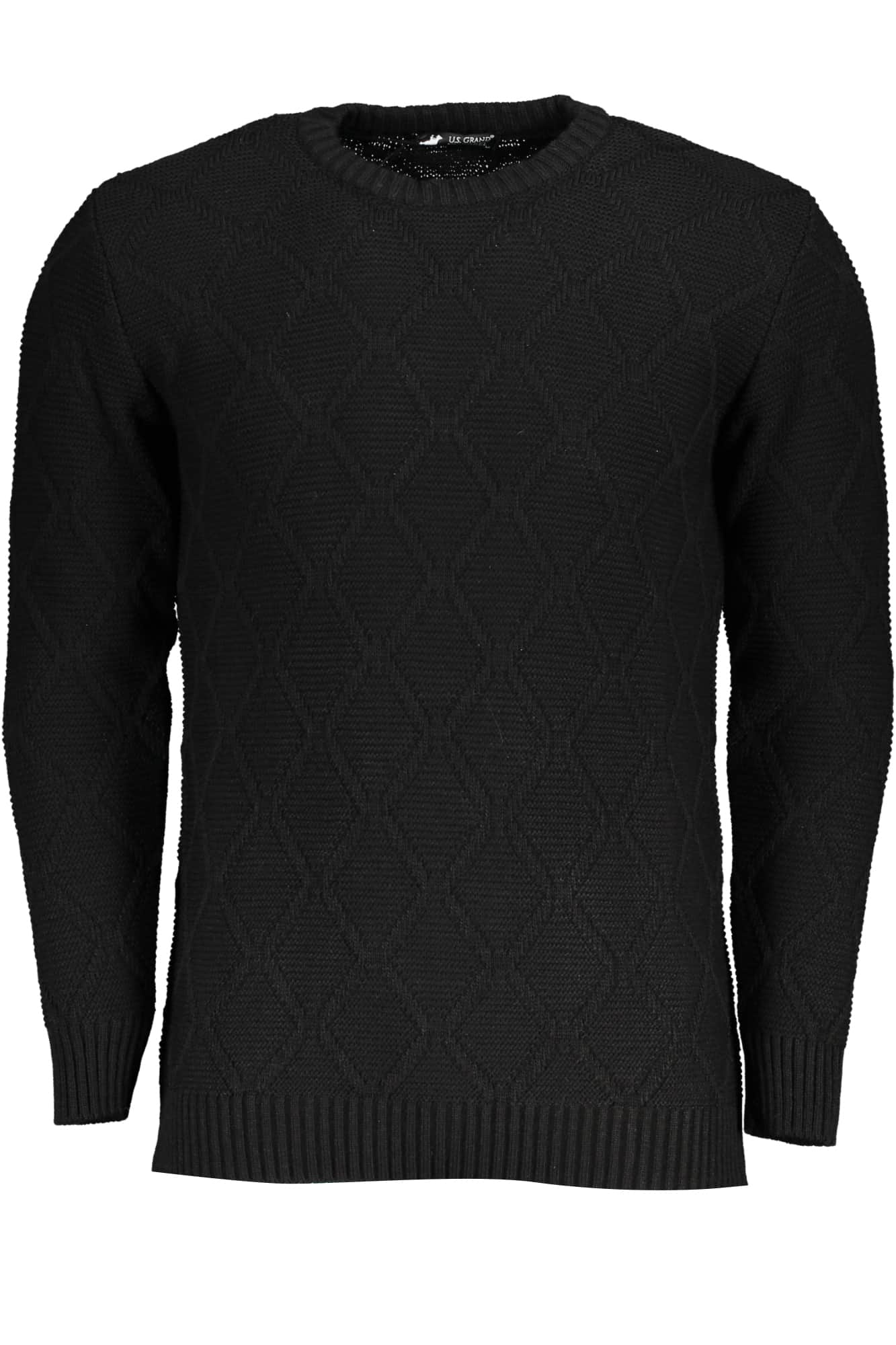 US GRAND HERREN GRAU PULLOVER